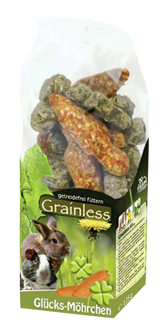 JR Farm Grainless Glücksmöhrchen Nagersnack 125 g