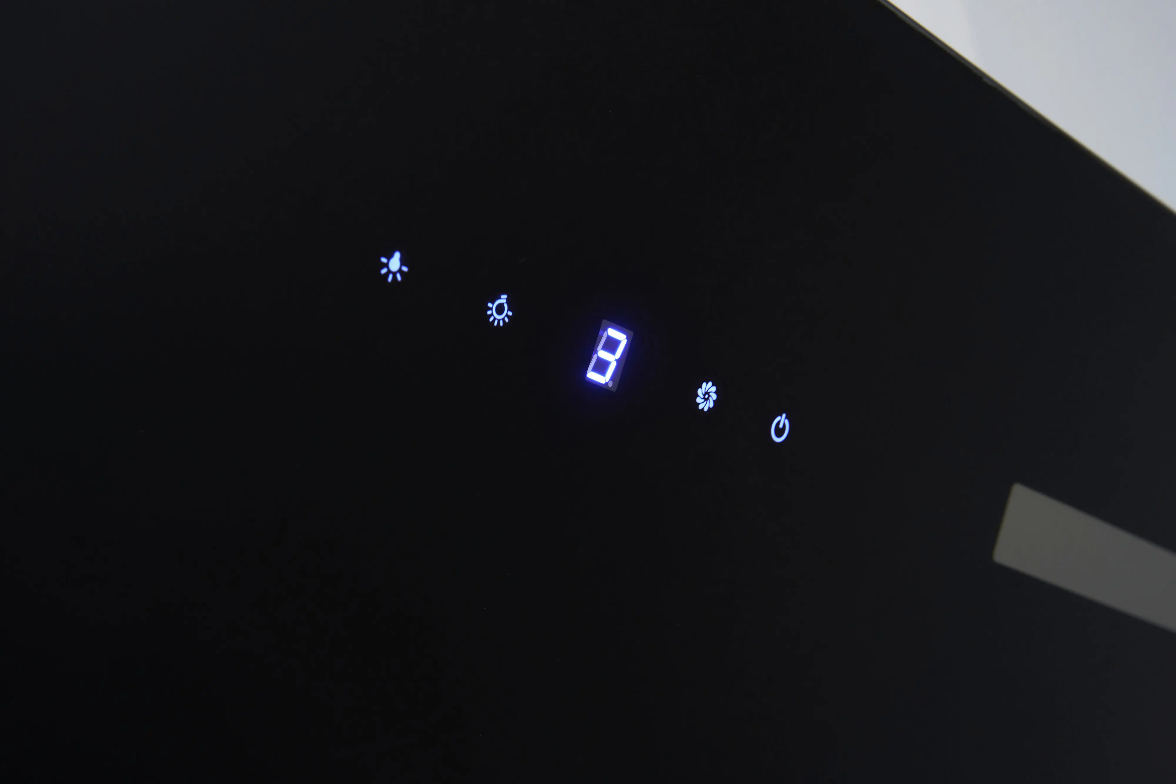 Respekta Design-Schräghaube 60 cm schwarz mit Hintergrundbeleuchtung