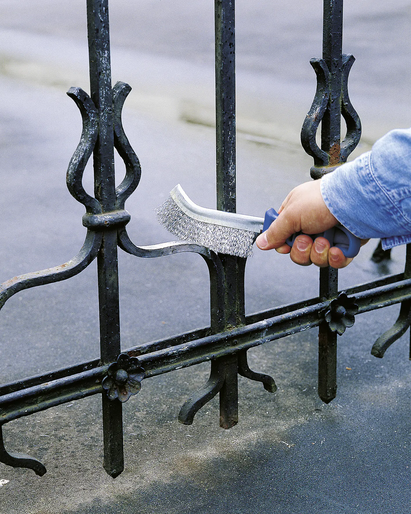 Wolfcraft Handdrahtbürste Kunststoffgriff Stahl