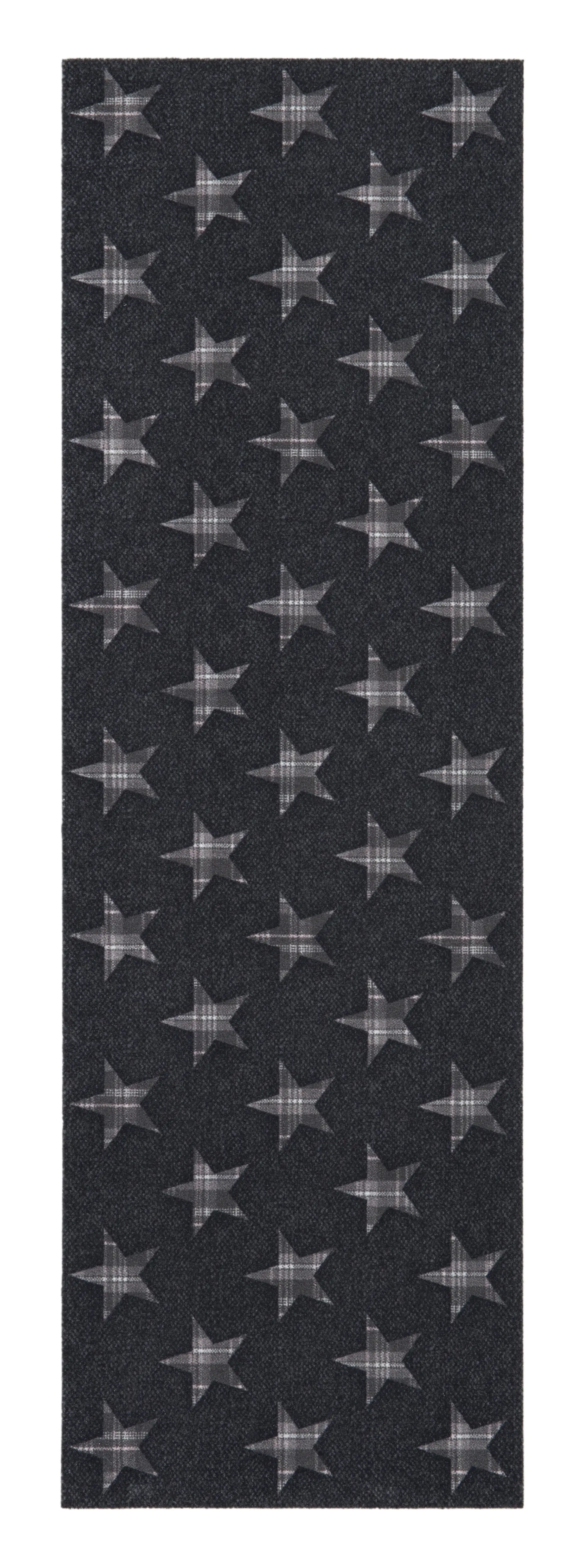 4002398885647 Andiamo Küchenläufer Trendy Star grau, 45 x 145 cm