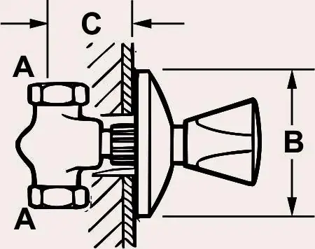 Unterputzventil mit Haubengriff
