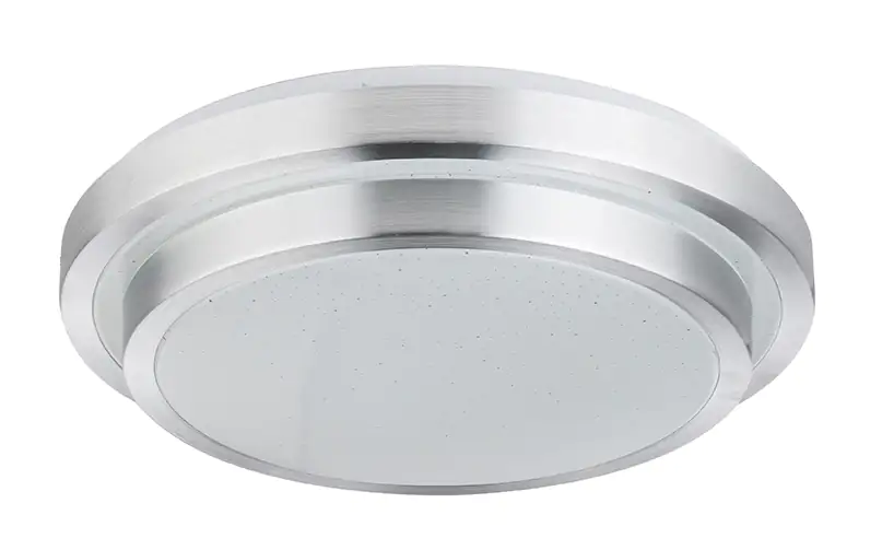 9007371382323_1 Globo LED Deckenleuchte Ina II weiß, opal mit Aluminiumring