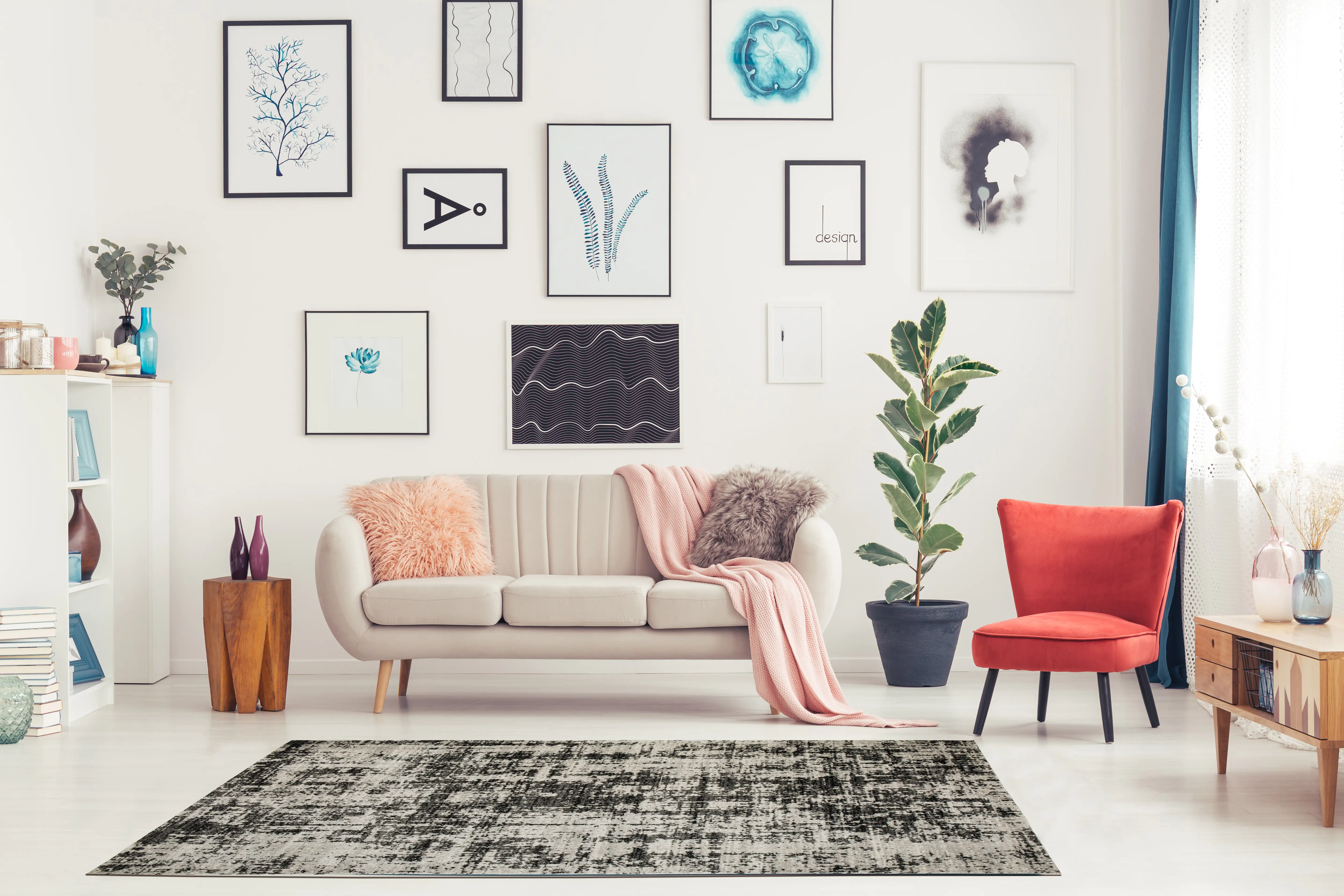 4002398935076_2 Andiamo In- und Outdoorteppich Bonnie, anthrazit-grau, 160 x 230 cm