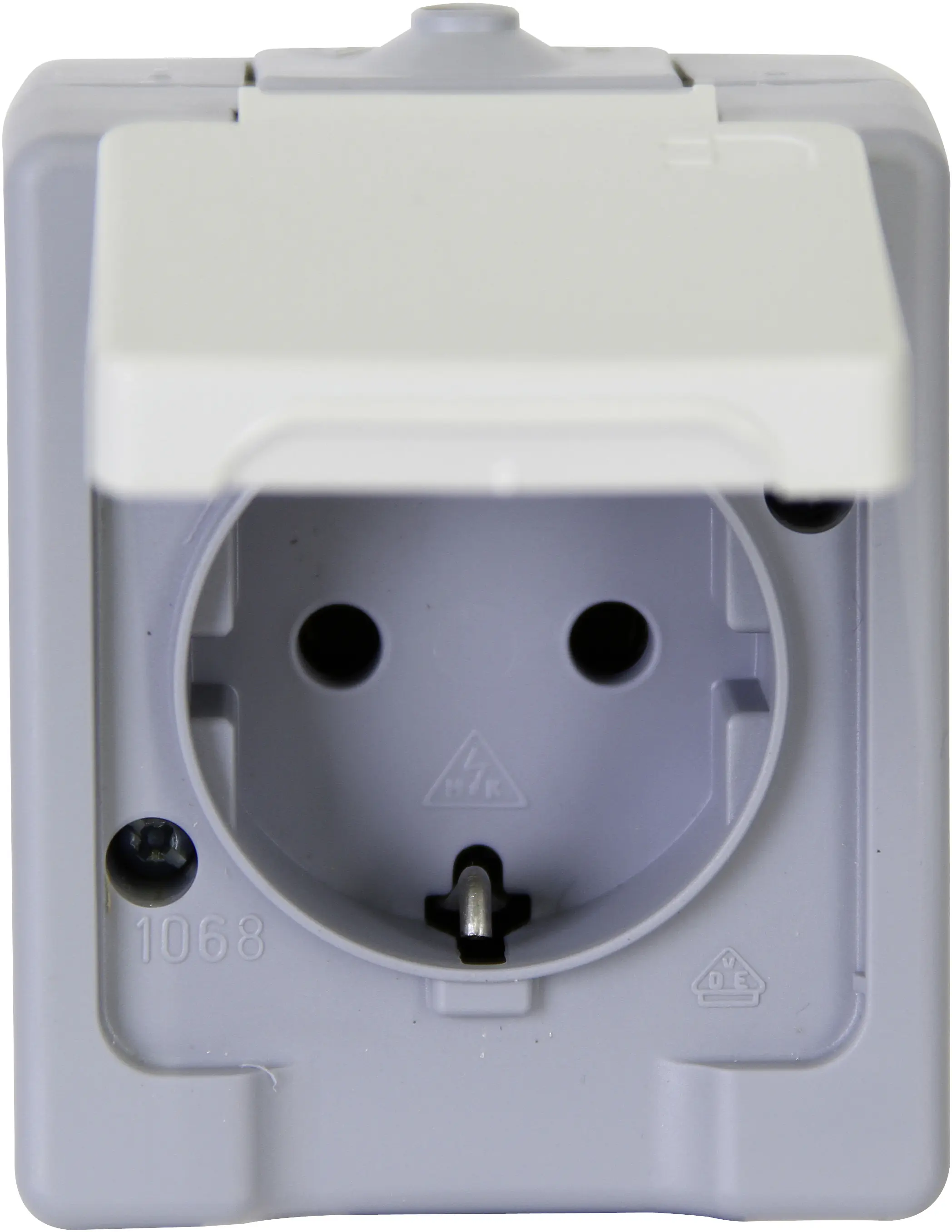 Kopp Schutzkontakt-Steckdose Standard Aufputz grau 100648007