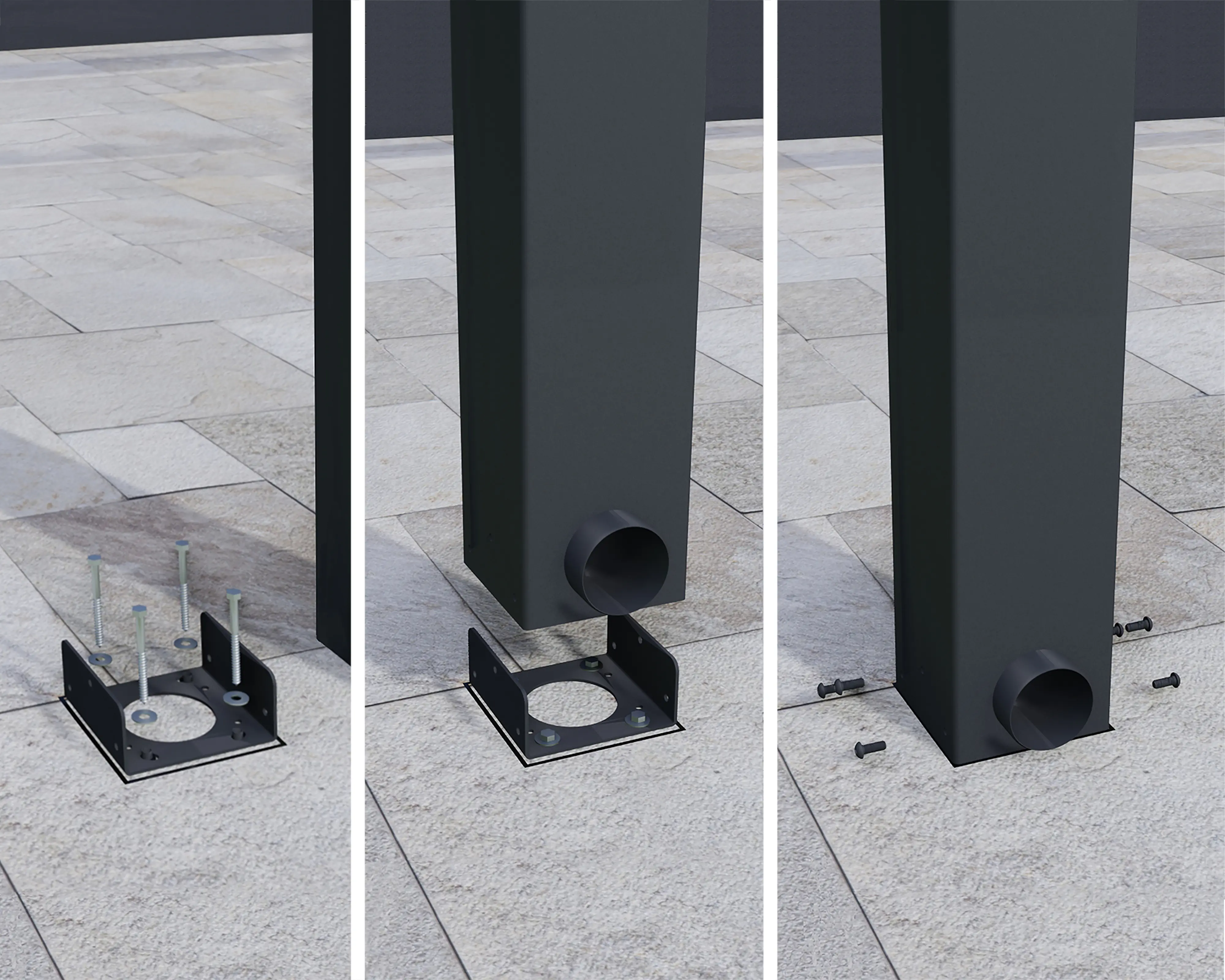 Canopia Terrassenüberdachung Stockholm  732 x 330,5 cm anthrazit