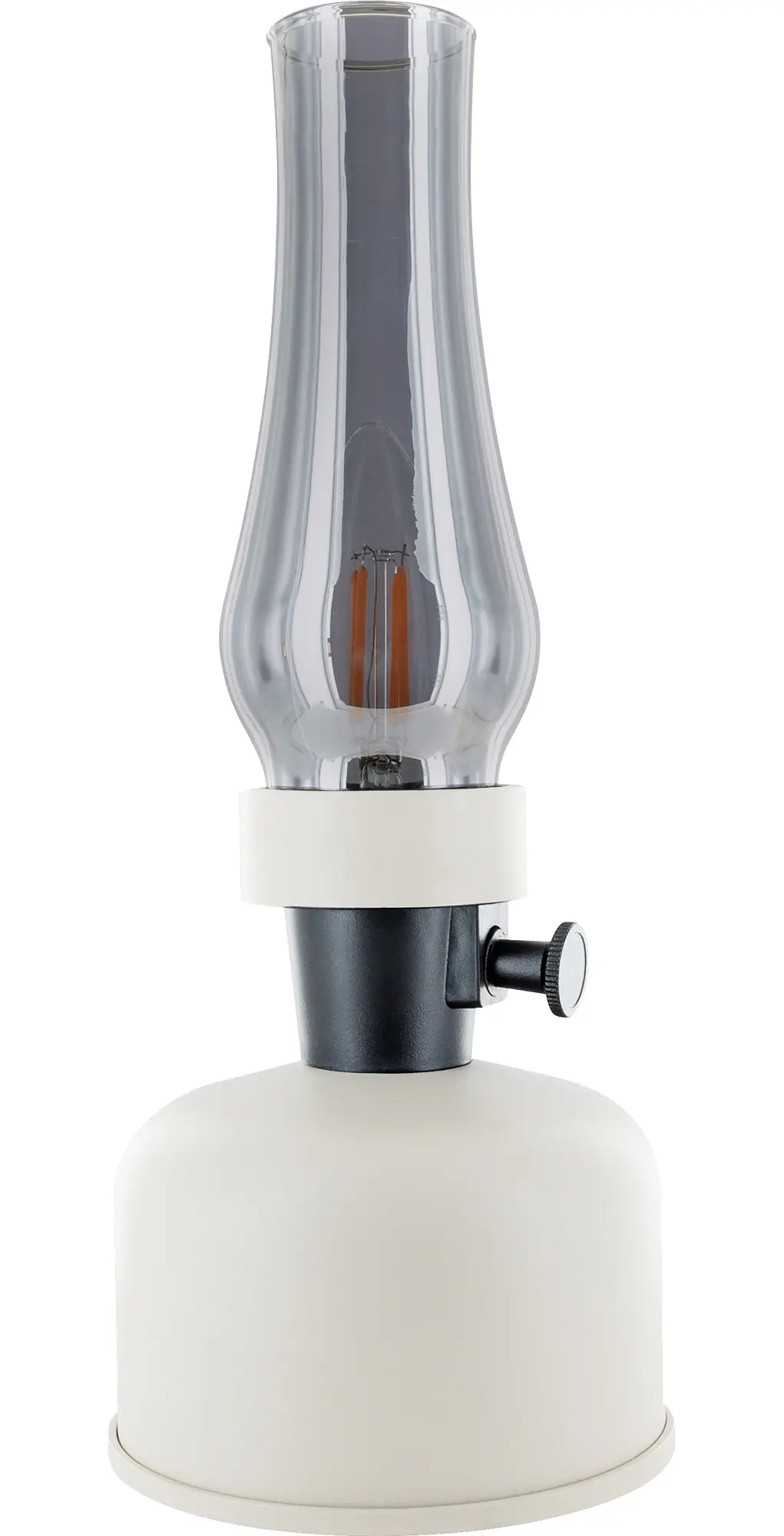 Schwaiger LED Akku-Tischleuchte Retro weiß 28 cm warm dimmbar 