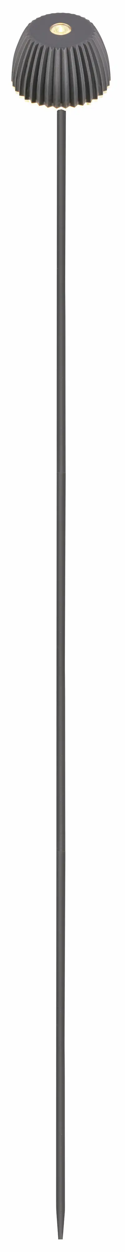 Briloner LED-Gartenleuchte Spießleuchte Riffle anthrazit dimmbar 