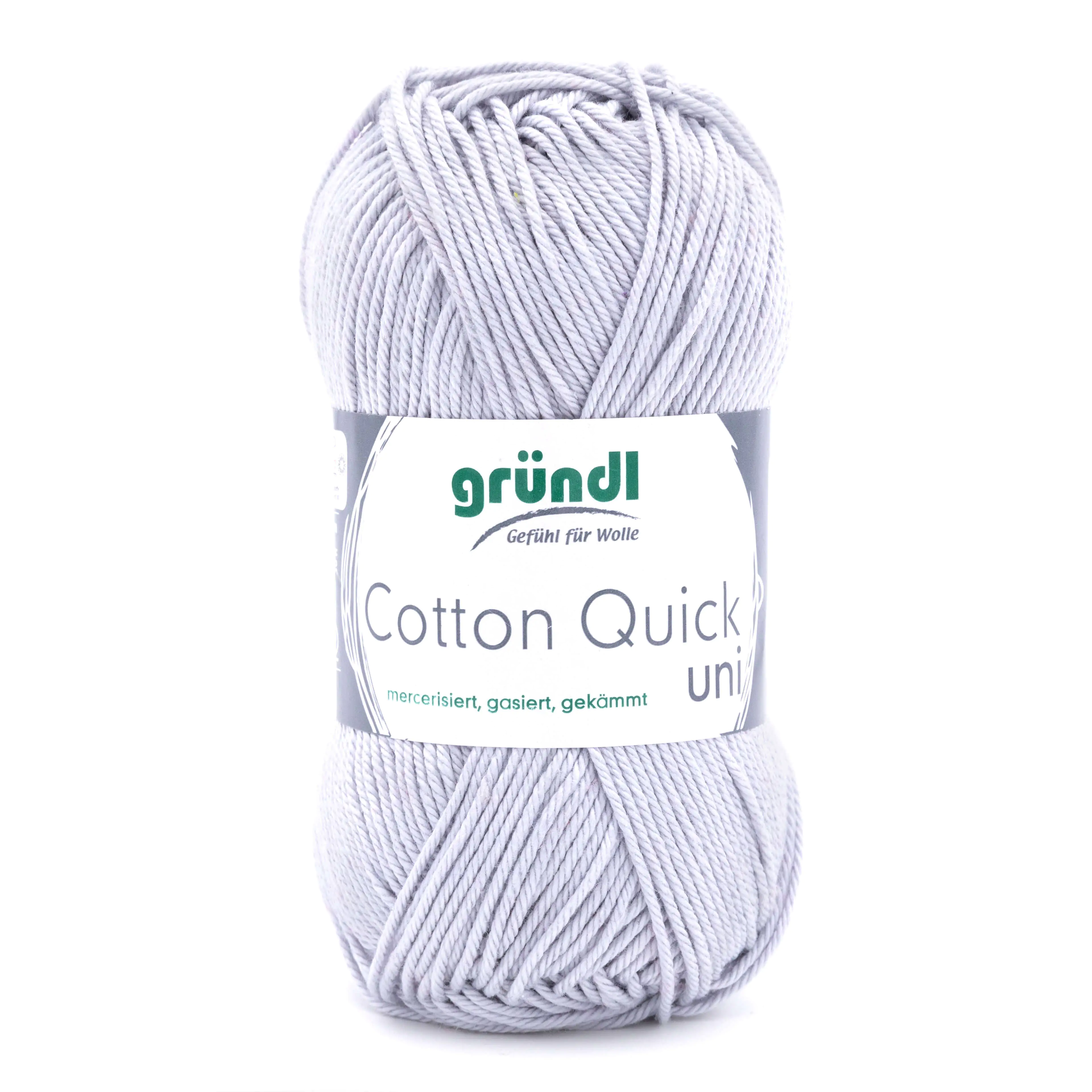 4036014186900 Gründl Wolle Cotton Quick 50 g uni hellgrau