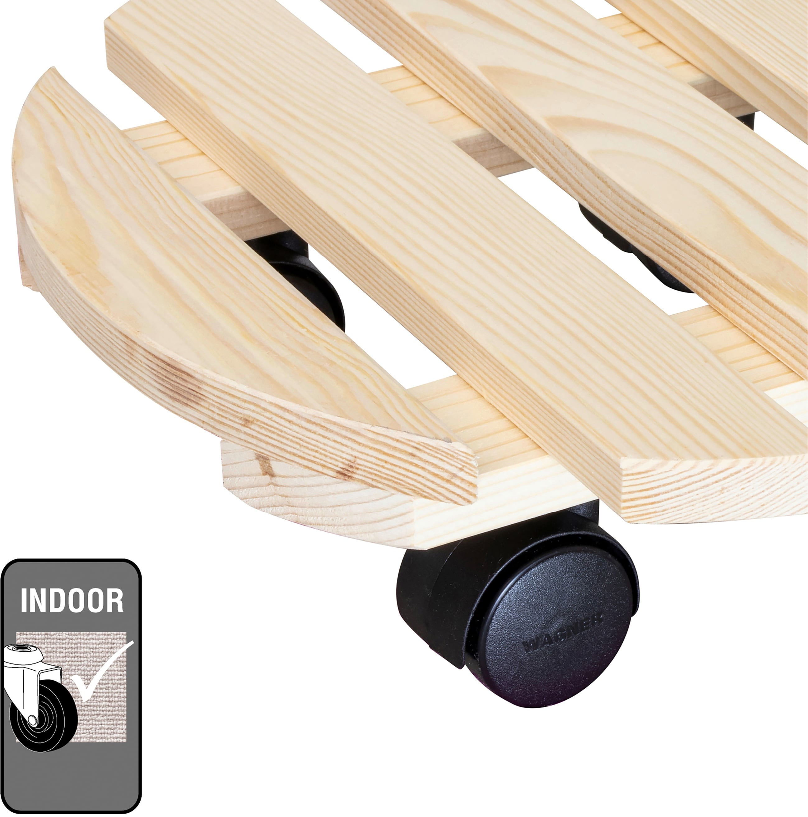 Wagner Multiroller Holz Ø 30 cm natur