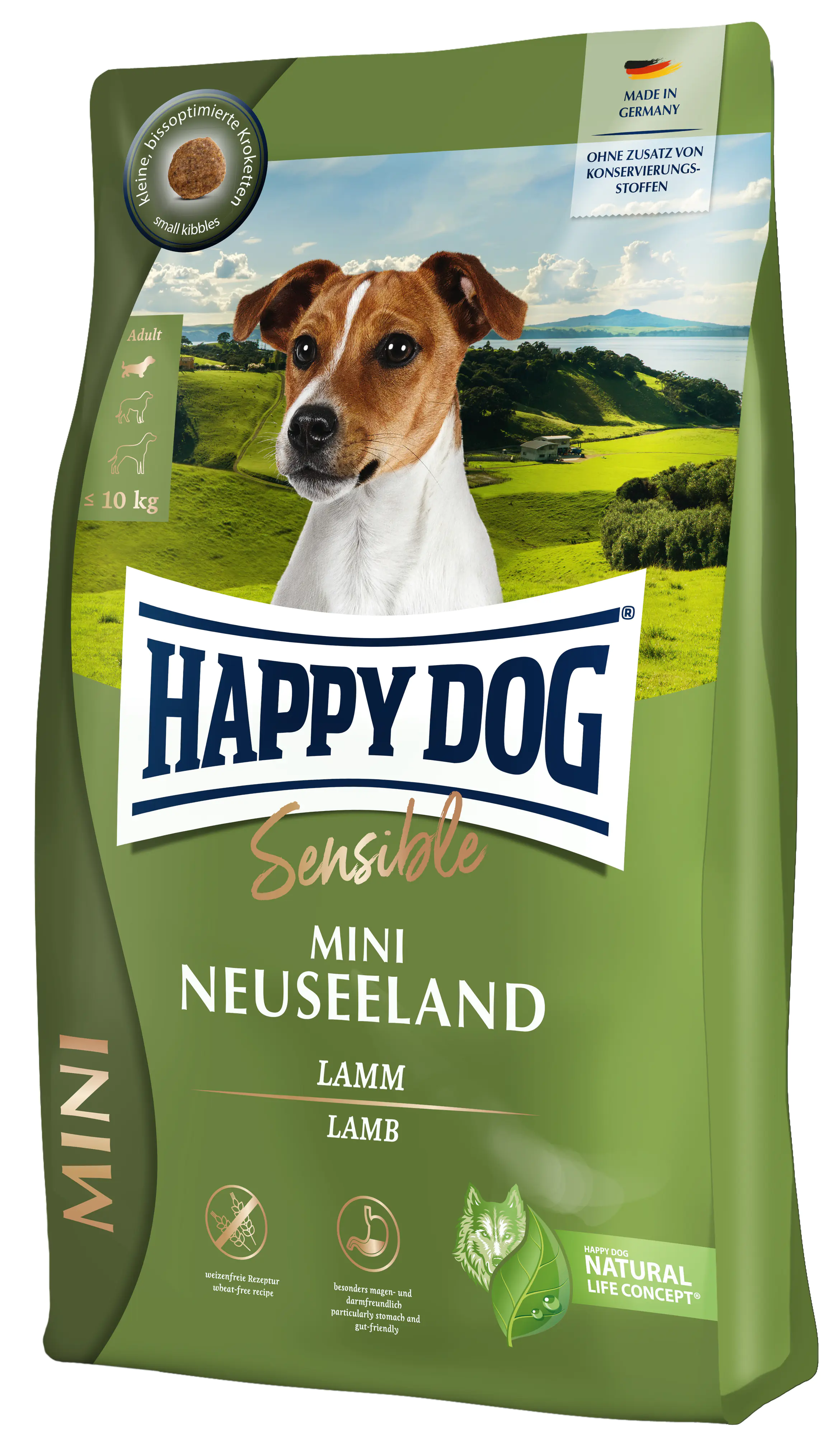 Happy Dog Trockenfutter Sensible Mini Neuseeland Lamm300 g