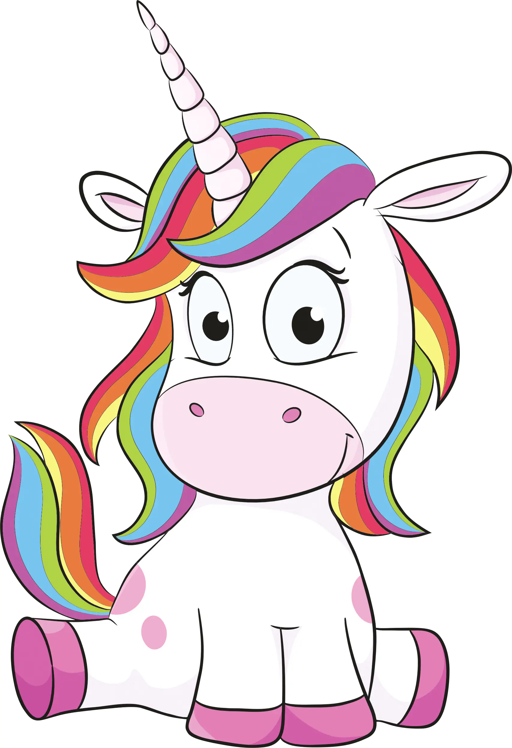 Hermann Schütz Aufkleber klein Einhorn 40x50mm