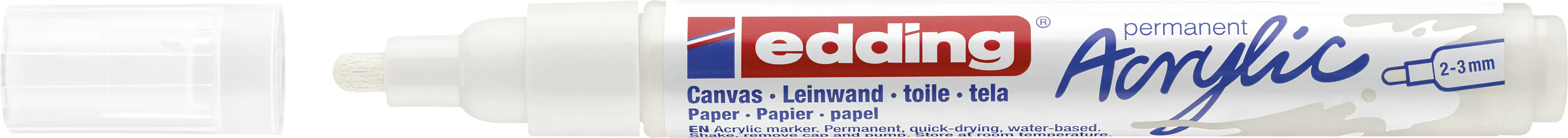 edding 5100 Acrylmarker medium verkehrsweiß 2 - 3 mm