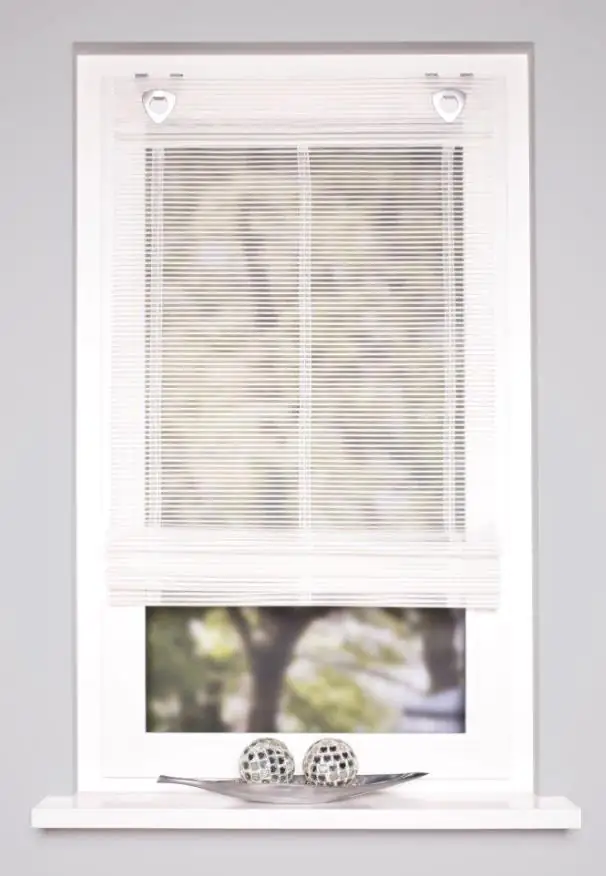 Home Wohnideen Raffrollo Jörg Plissee wollweiß 130 x 60 cm