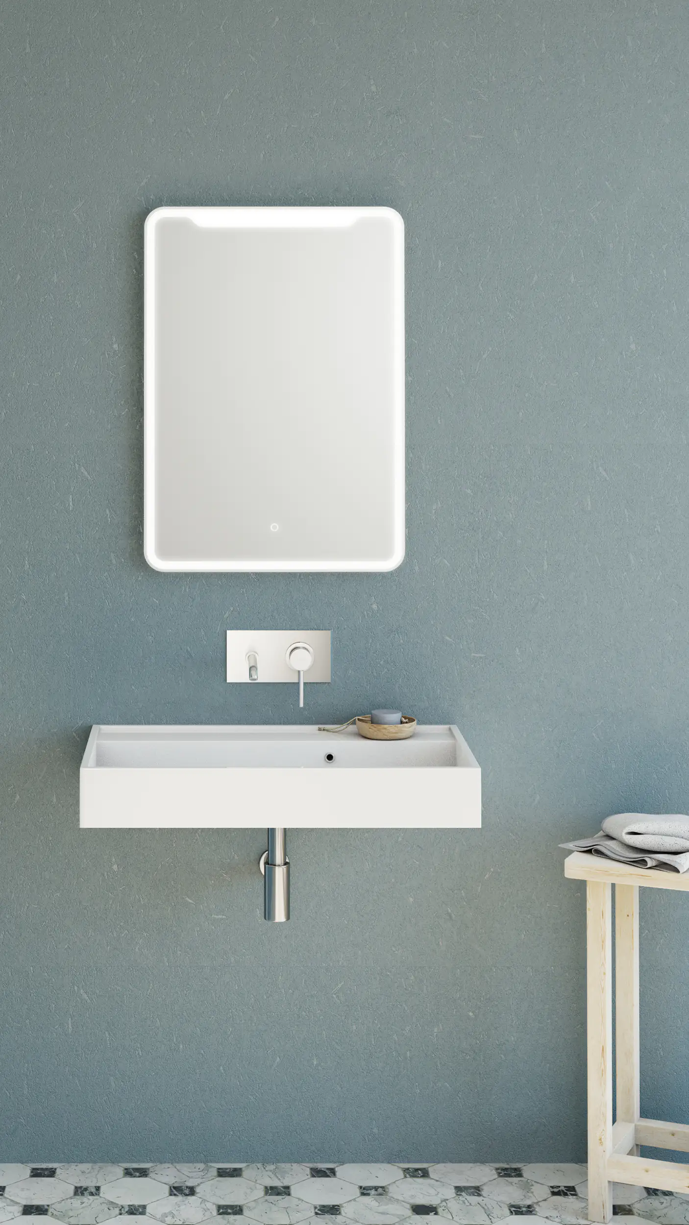 Jokey LED-Lichtspiegel Sorrent 50 x 70 cm