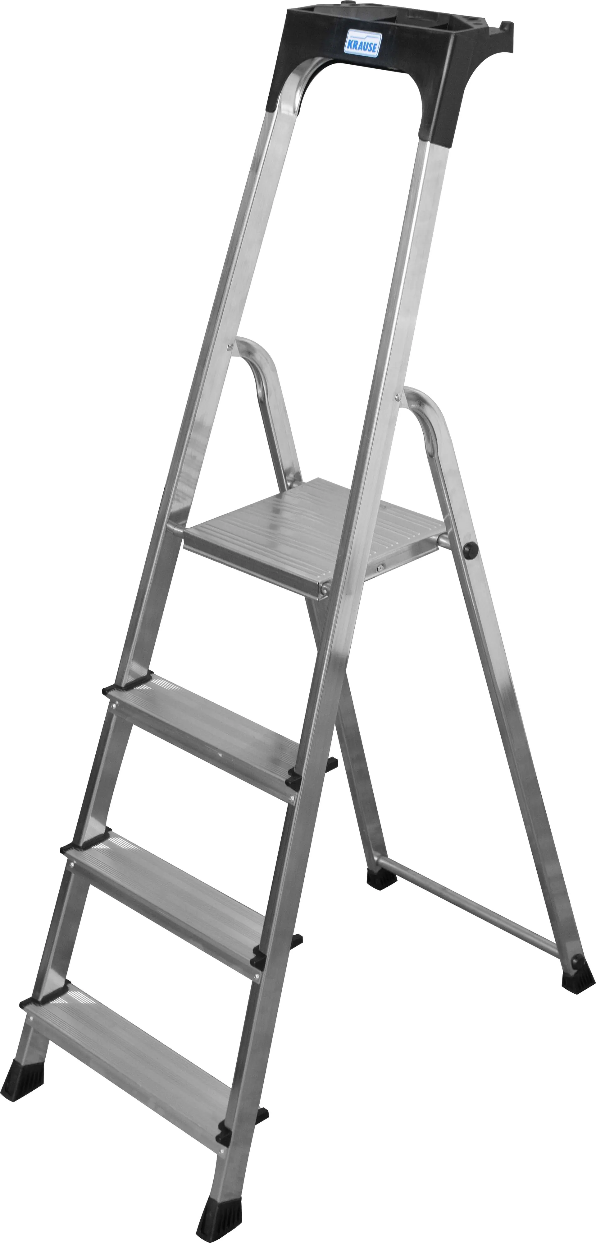 Krause Haushaltsleiter 1 x 4 Stufen Arbeitshöhe ca. 2,85 m Krause Haushaltsleiter 1 x 4 Stufen Arbeitshöhe ca. 2,85 m