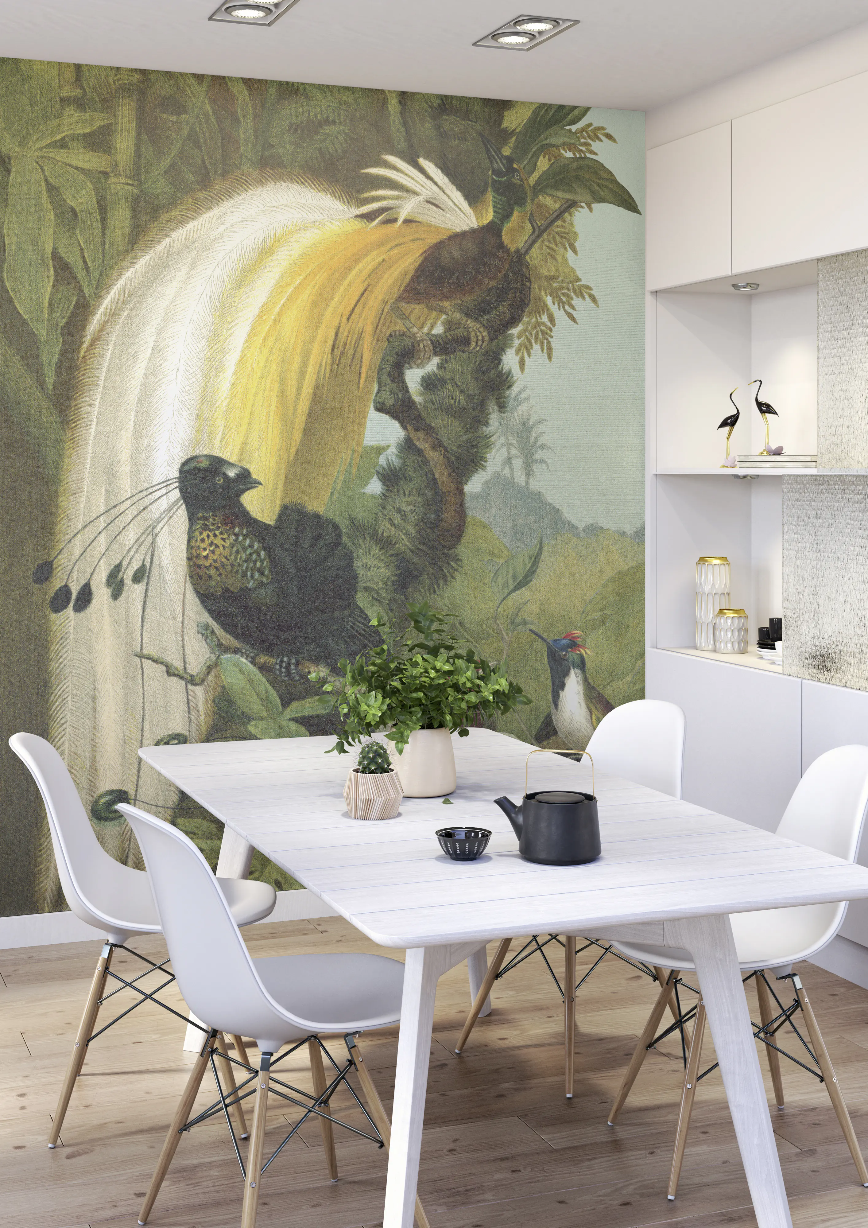 Rasch Vlies Fototapete 543797 Grün-Dunkelgrün Muster & Motive 2,65 m x 2,12 m