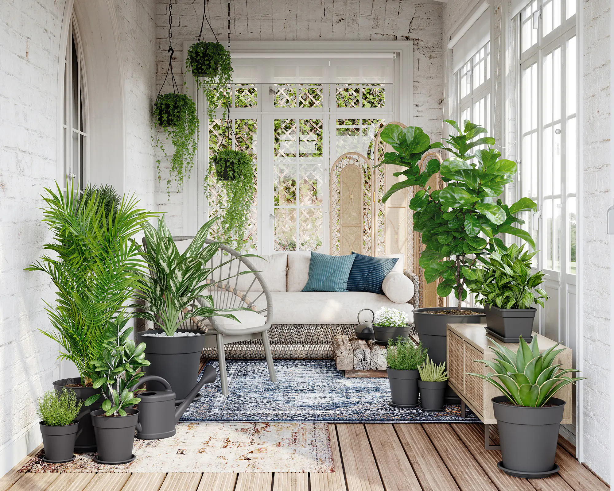 Artevasi Anzuchttopf Madagascar Kunststoff anthrazit Ø 40 x 39 cm 