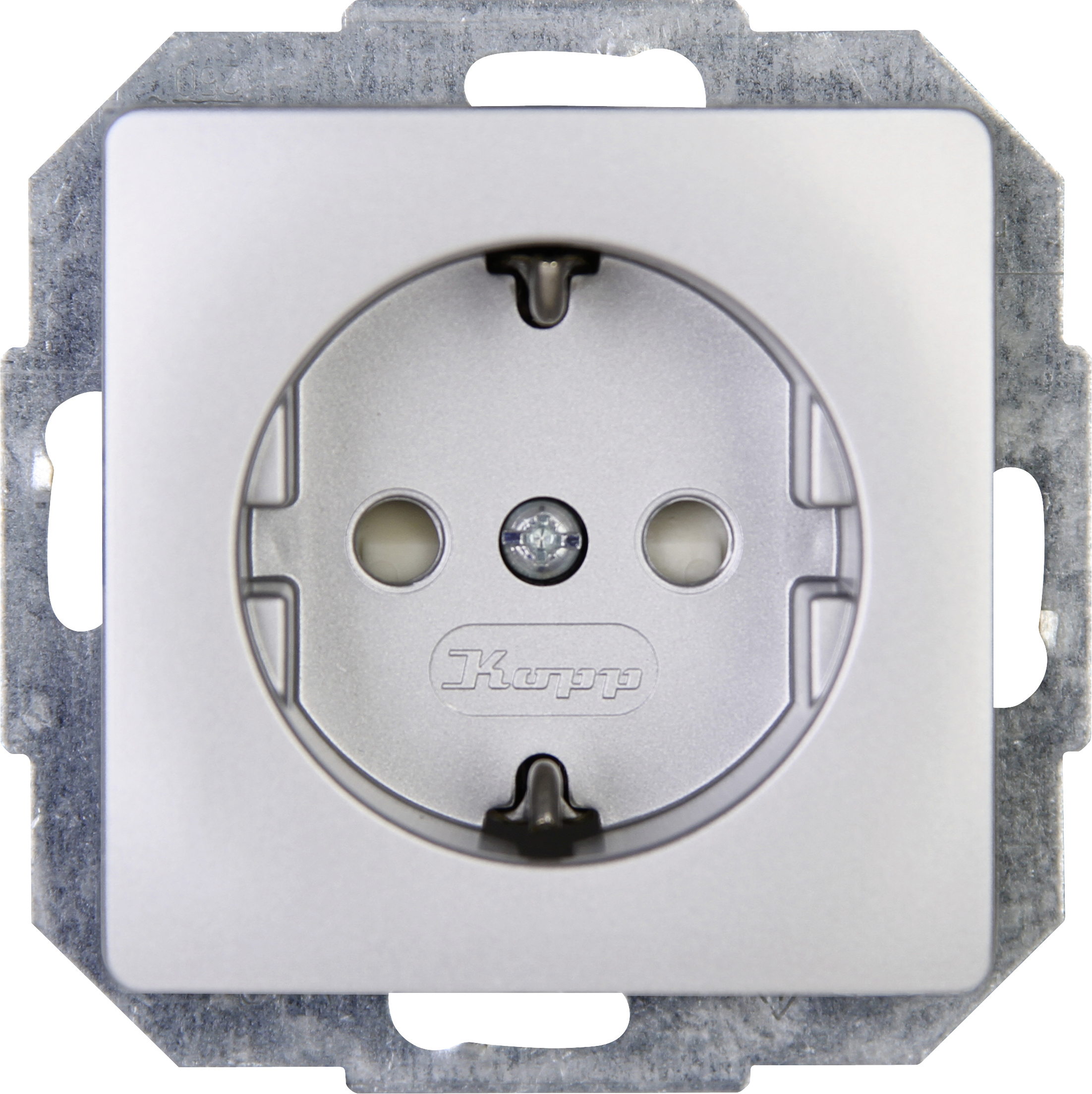 Kopp Schutzkontakt-Steckdose Paris silber, 920620089