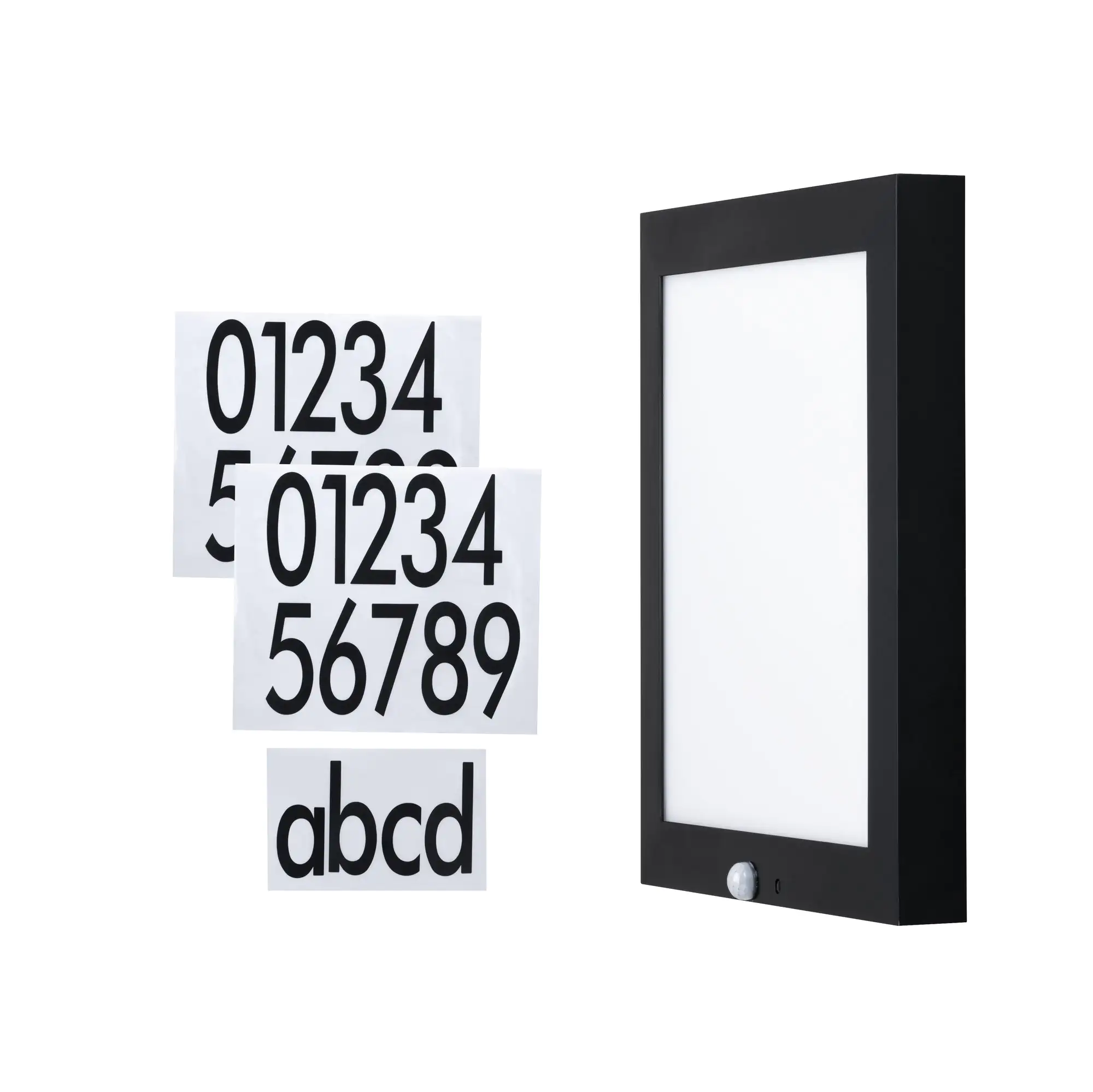 4000870942550_10 Paulmann LED Outdoor Panel 40 cm anthrazit Hausnummer Bewegungsmelder IP 44