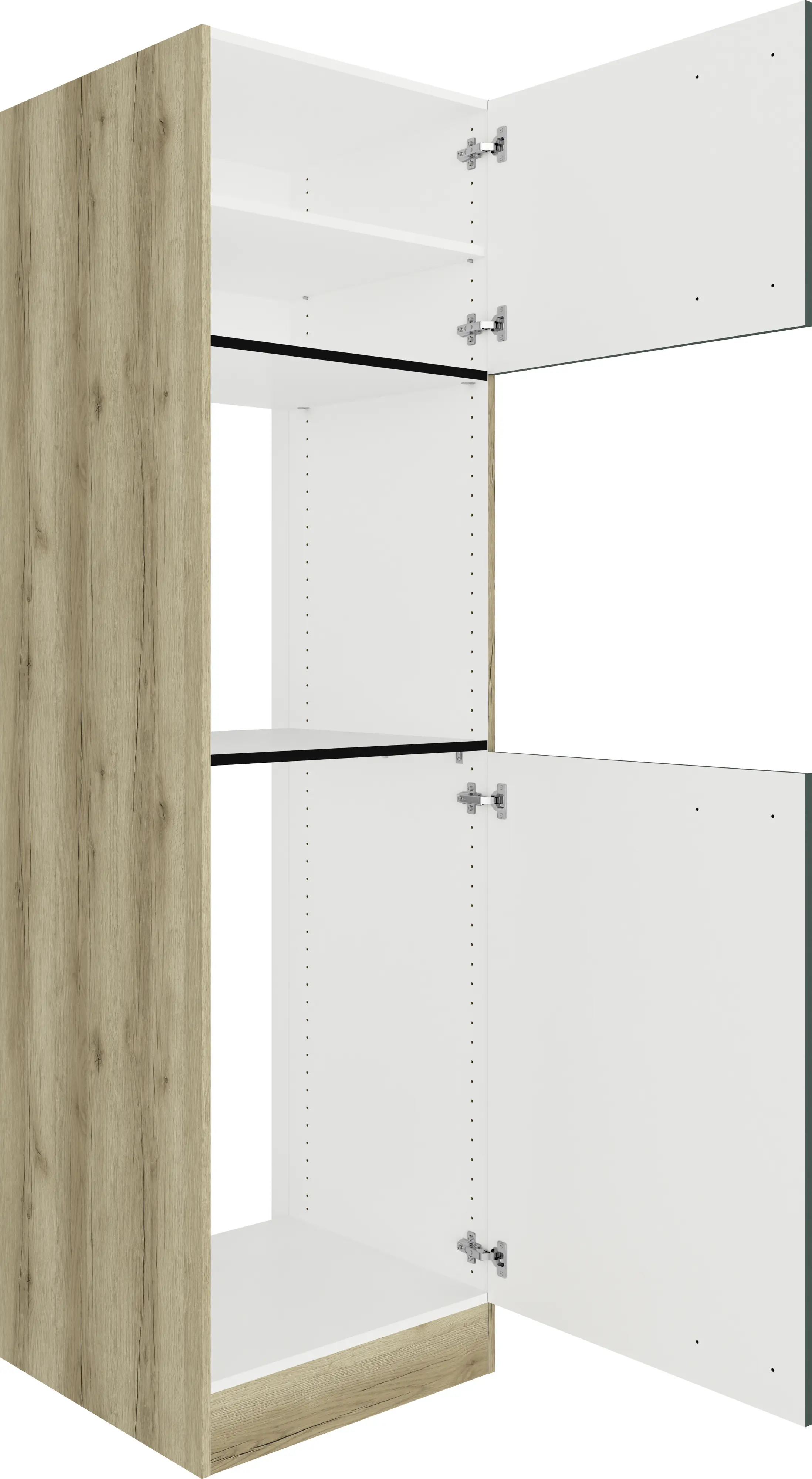 Optifit Hochschrank Savona 405 steingrün/eiche 60 cm 