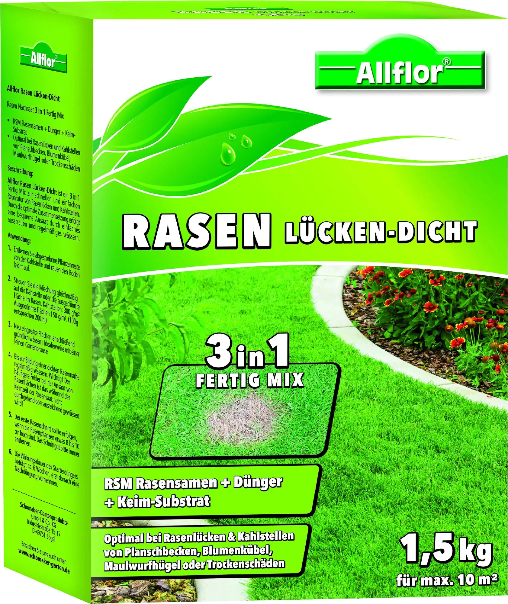 Allflor Rasen LückenDicht 1,5 kg kaufen Globus Baumarkt