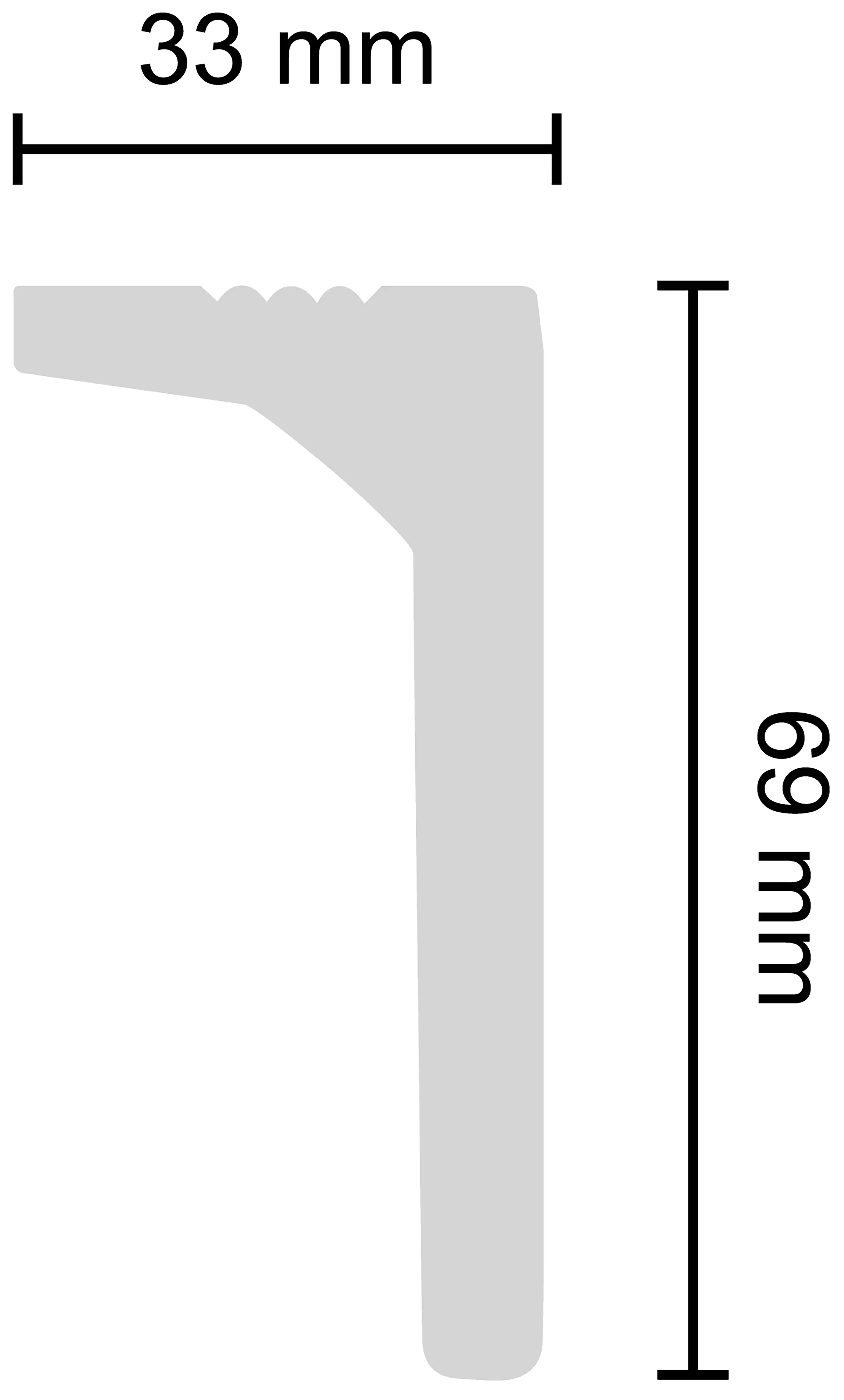 Decosa Zierprofil Selma, 1 x 2 m