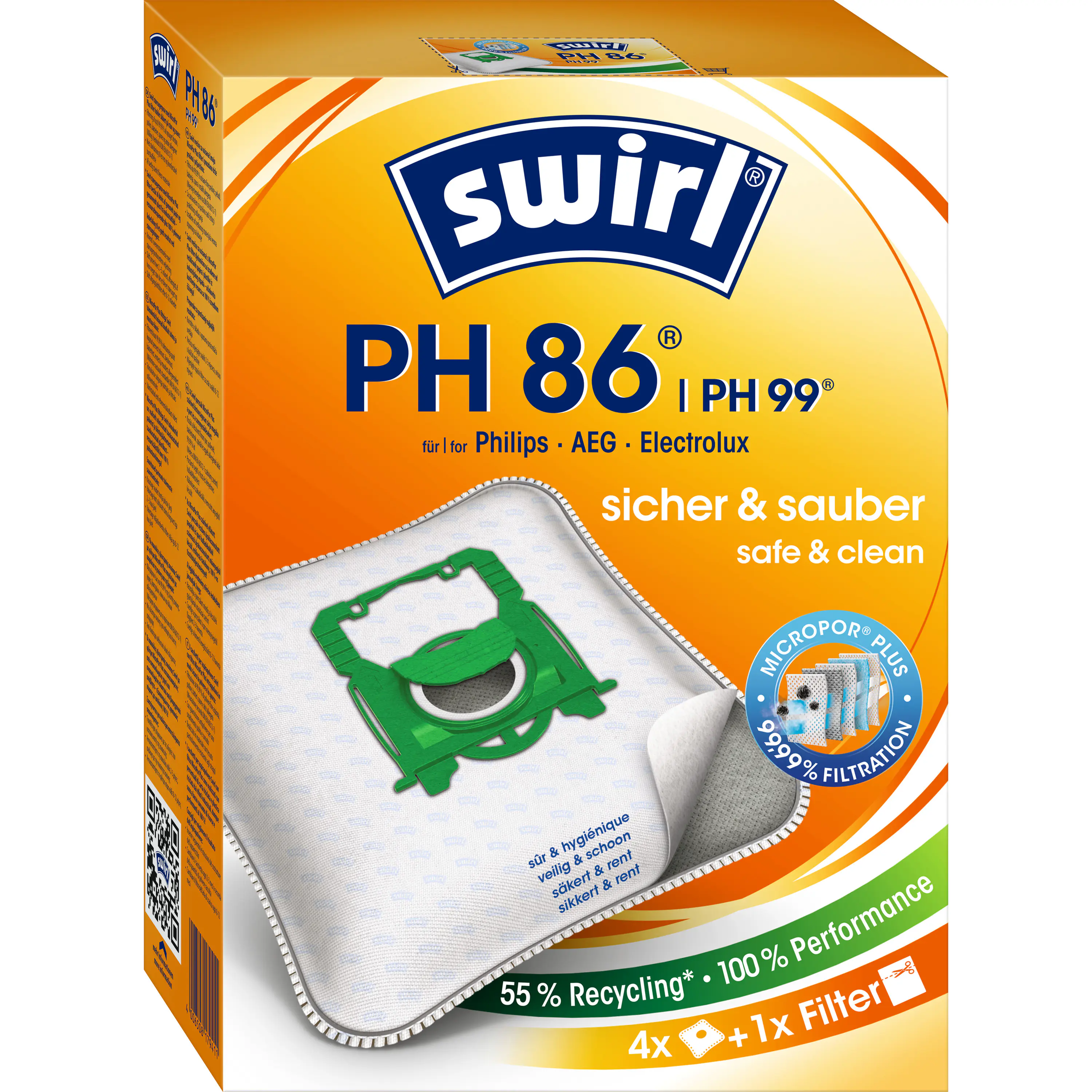 Swirl® PH 86/PH 99 MicroPor® Plus