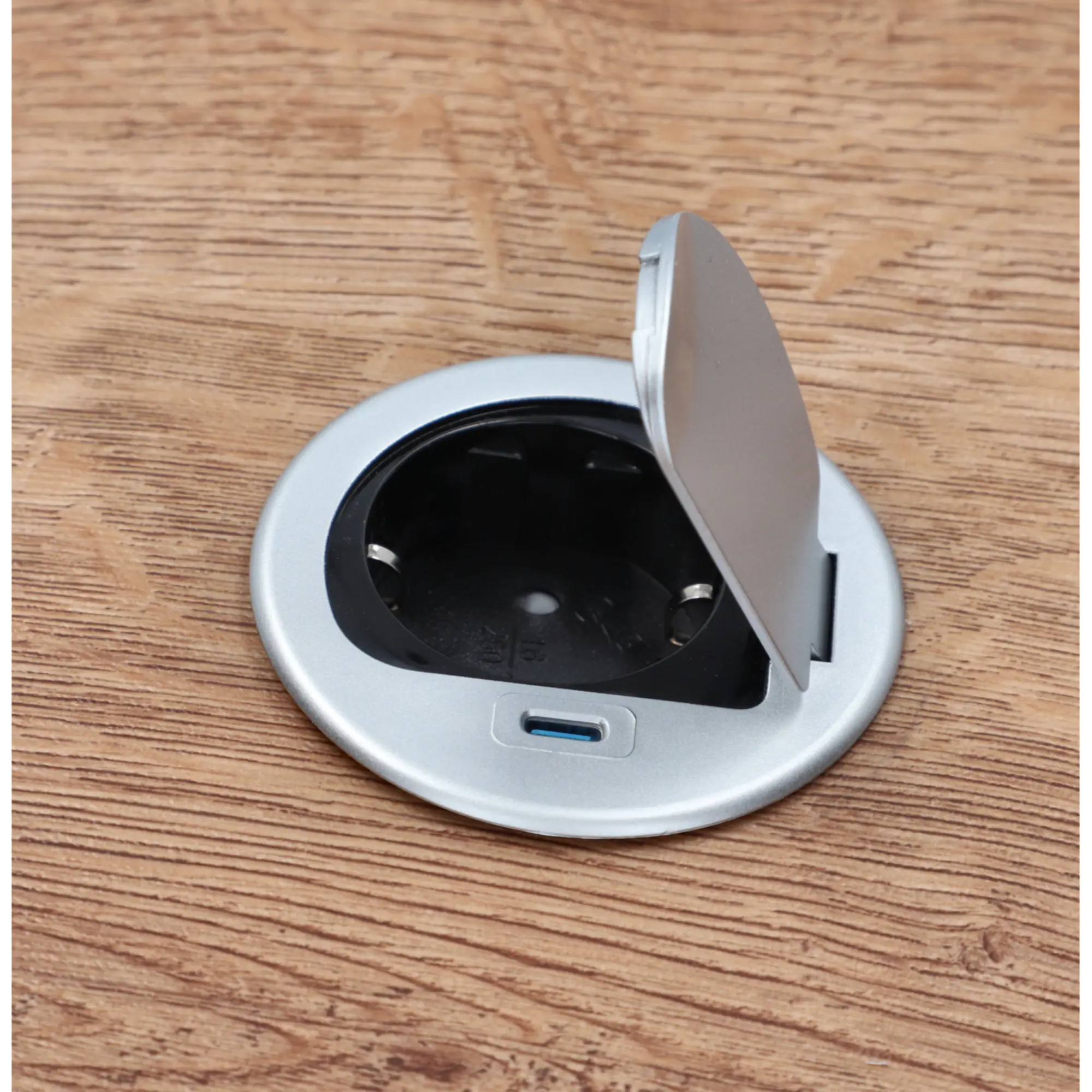 UniTEC Einbausteckdose Tischsteckdose mit USB C 1,5 m