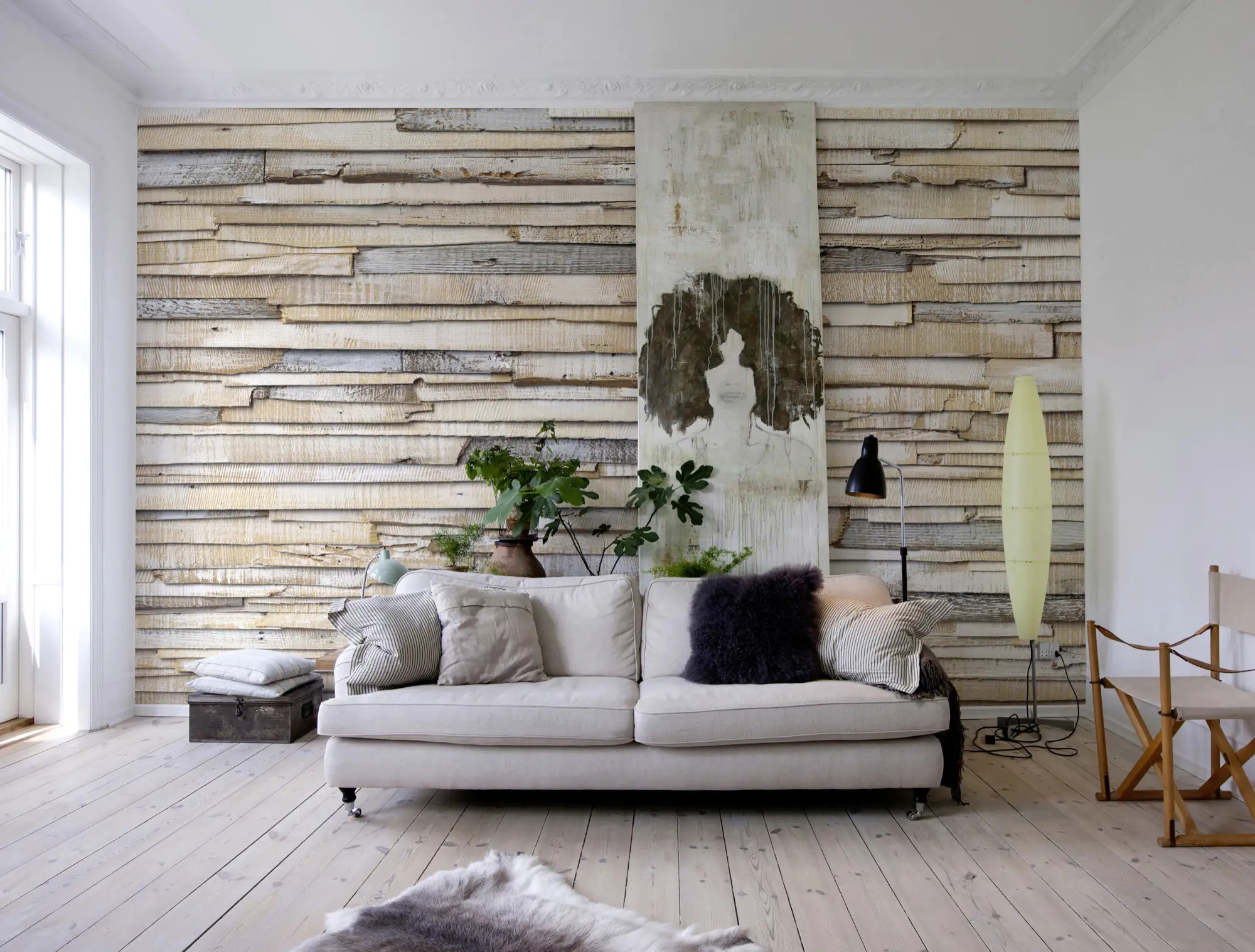 Komar Fototapete Whitewashed Wood 368 x 254 cm Komar Fototapete Whitewashed Wood 368 x 254 cm