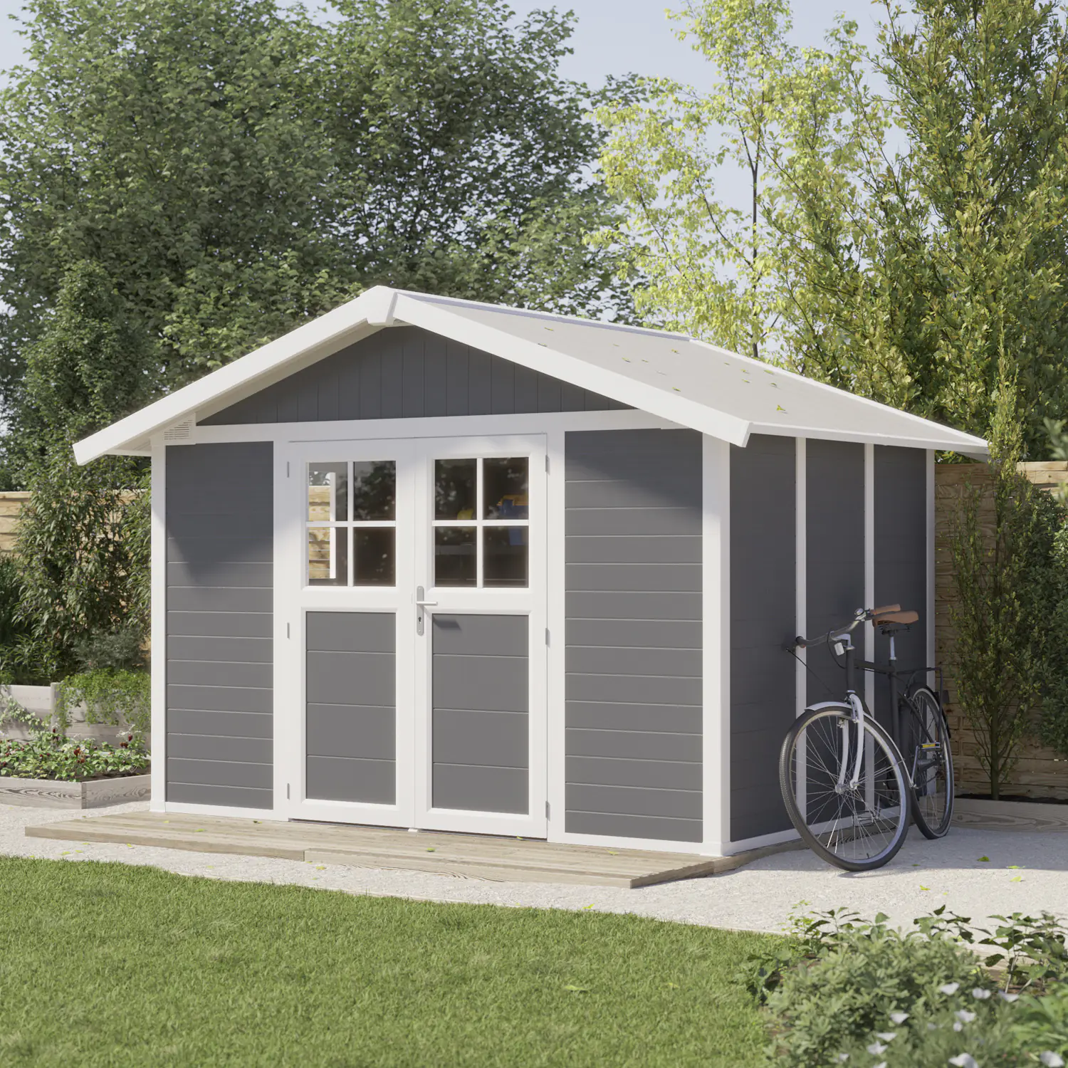 Grosfillex Gartenhaus Deco H 7,5 370 x 298 cm (inkl. Dachüberstand) Grosfillex Gartenhaus Deco H 7,5 370 x 298 cm (inkl. Dachüberstand)