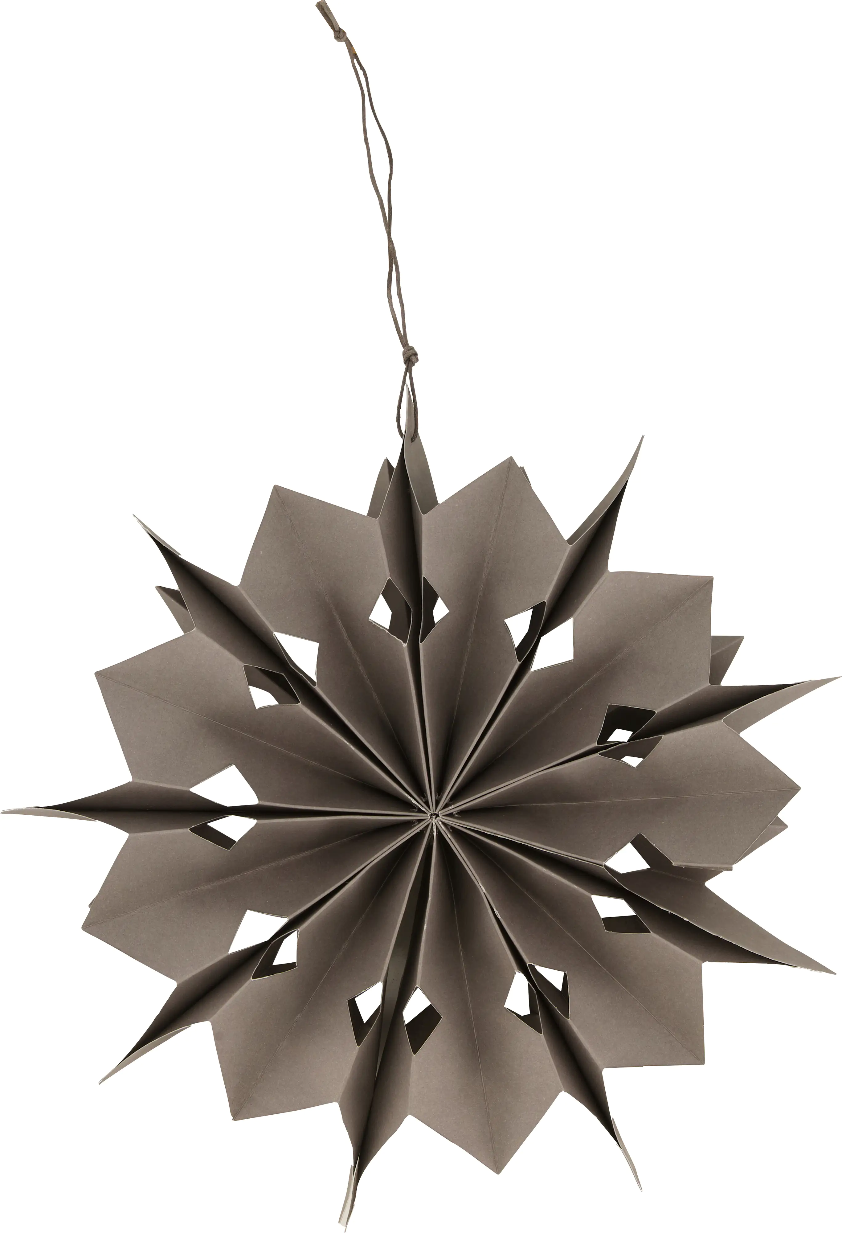 Dijk Aufhänger Schneeflocke grau Ø 29,5 x 6,5 cm