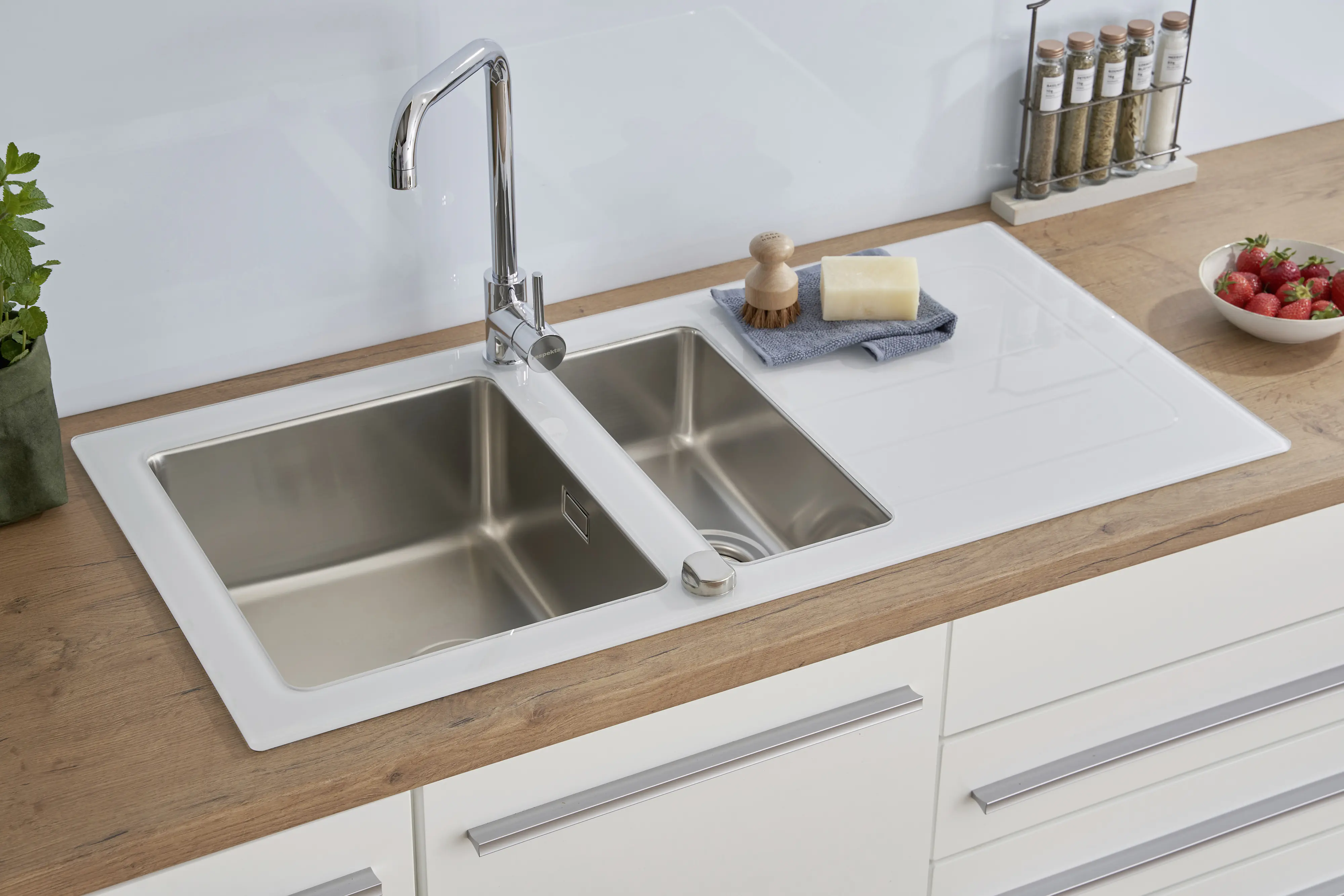 respekta Glasspüle NEWYORK100X50W