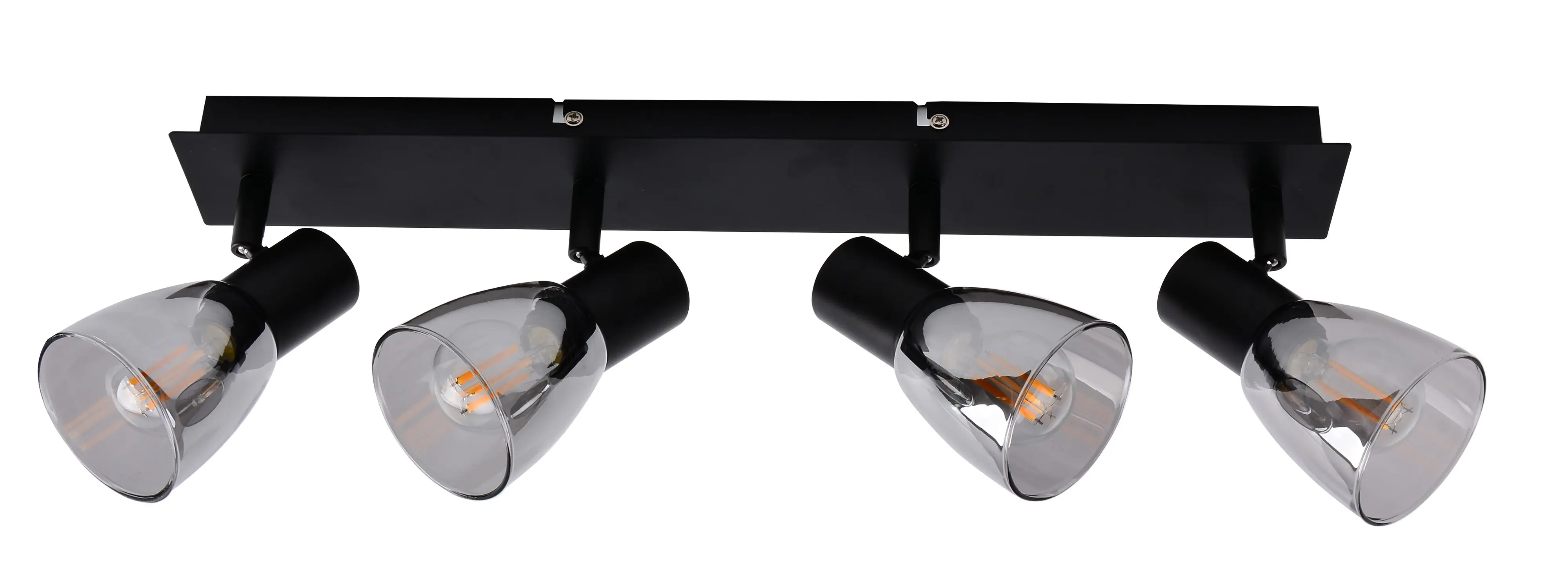 Primaster Deckenstrahler 4er LED Spot Miami E14 48 x 12,5 cm schwarz