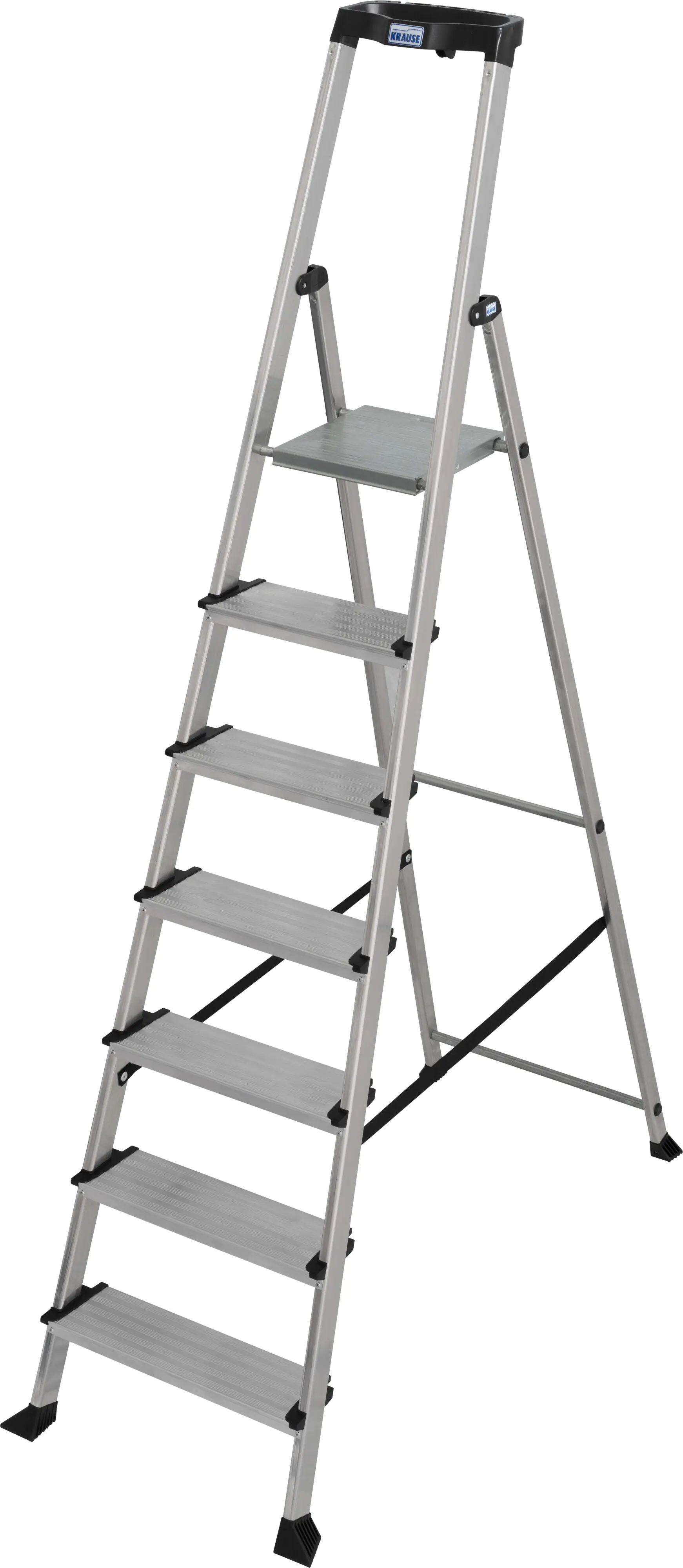 Krause Aluminium Stufen-Stehleiter Sepuro 7 Stufen mit Ablageschale 3,50 m Krause Aluminium Stufen-Stehleiter Sepuro 7 Stufen mit Ablageschale 3,50 m