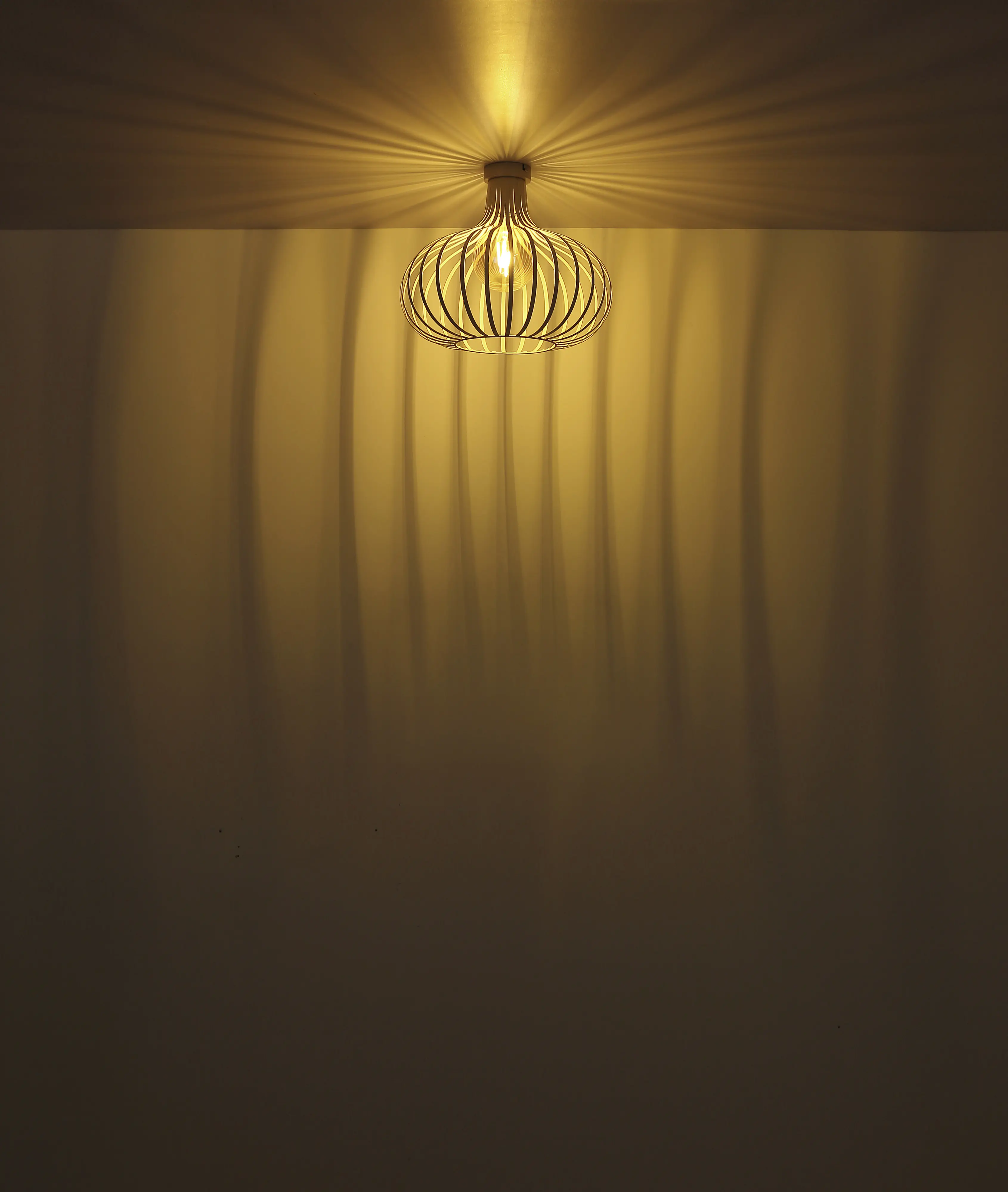 Globo Deckenleuchte Mateo 40 x 35 cm (Ø x H) cremefarben matt