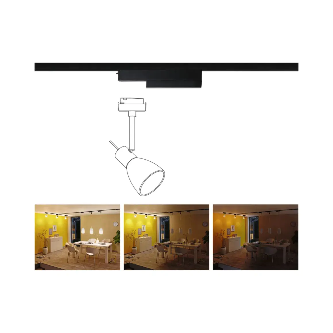 Paulmann U-Rail ZigBee Adapter Single Adapter II, 20W, schwarz matt