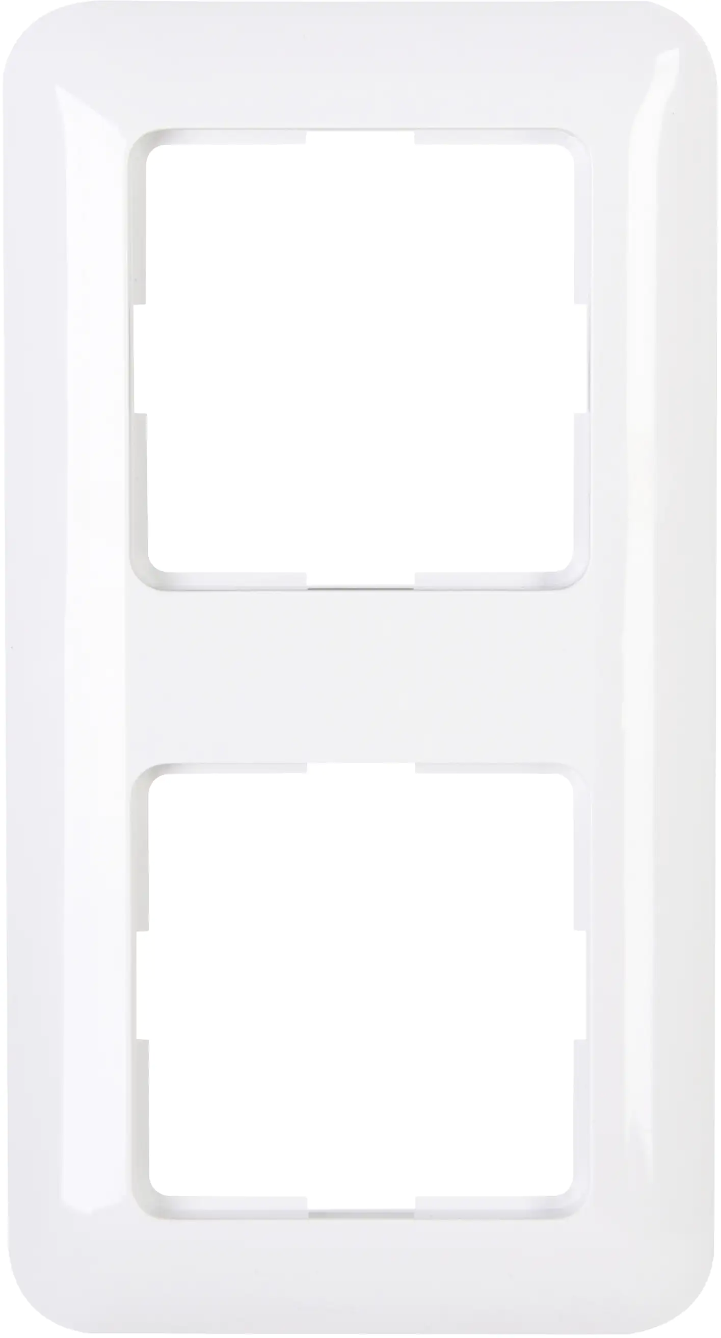 Kopp Abdeckrahmen 2-fach Cadiz arktisweiß, Unterputz