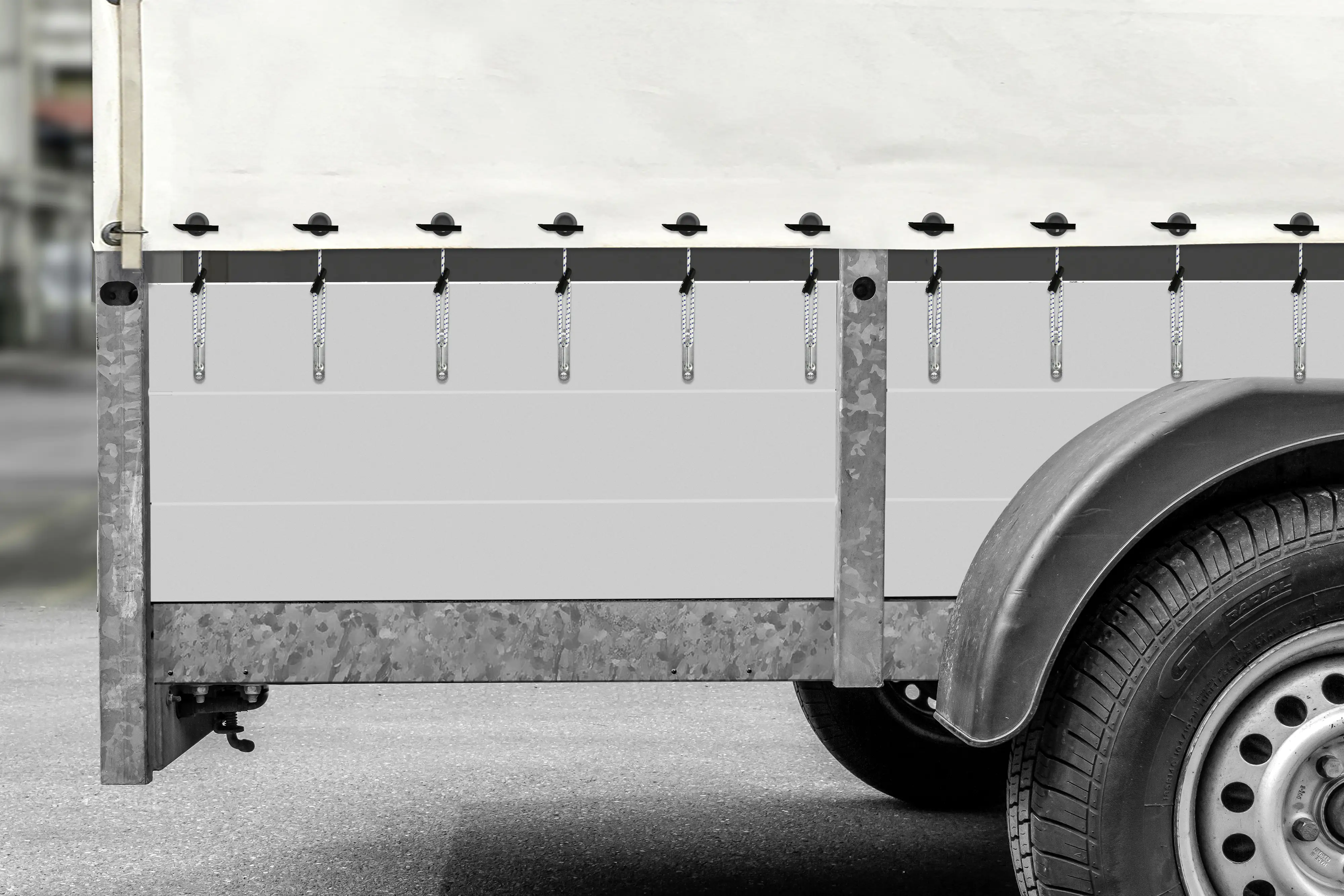 LAS Planenspanner mit Klapphülsen und Haken 4 Stück