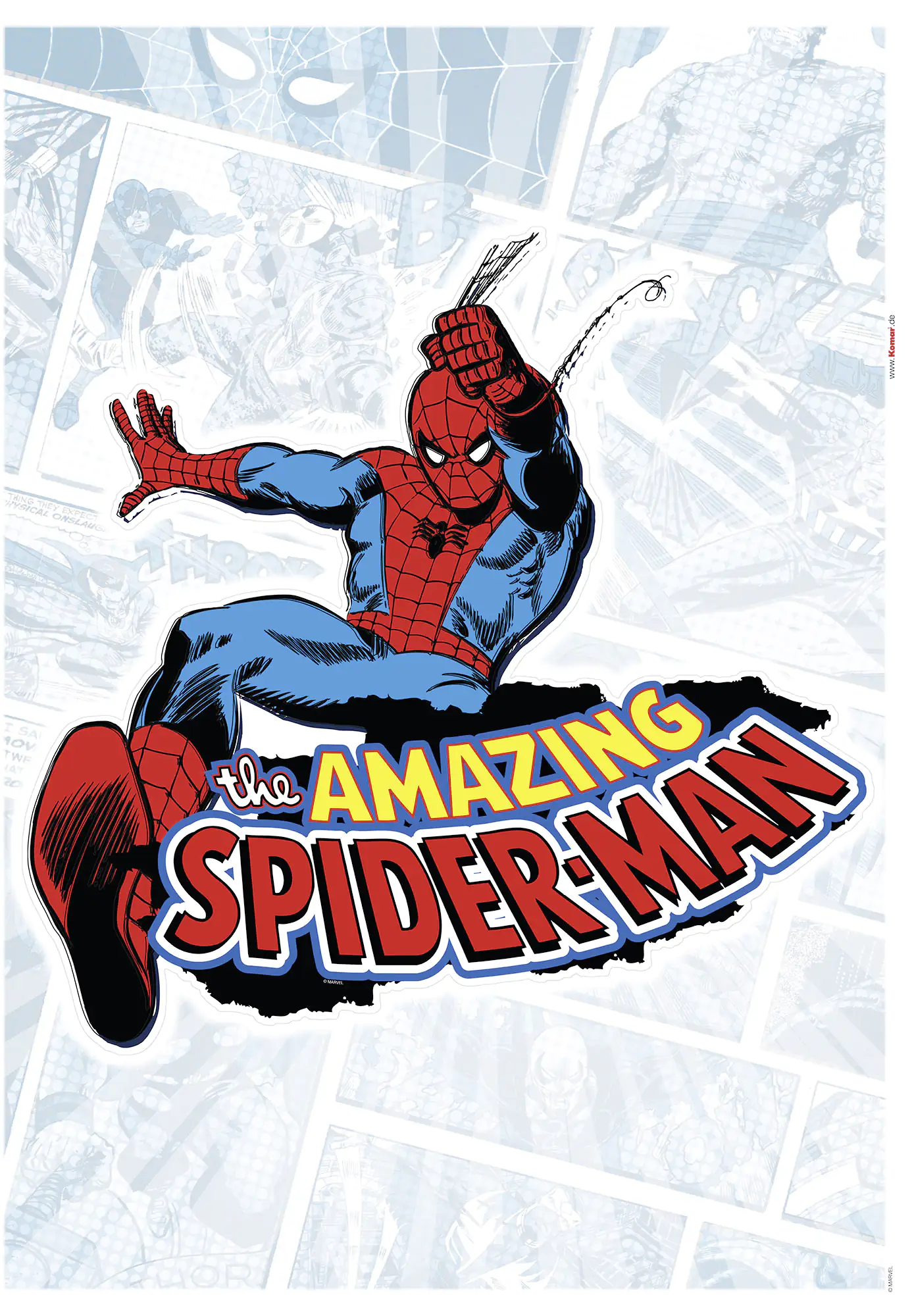Komar Dekosticker Spider-Man Comic 50 x 70 cm Komar Dekosticker Spider-Man Comic 50 x 70 cm