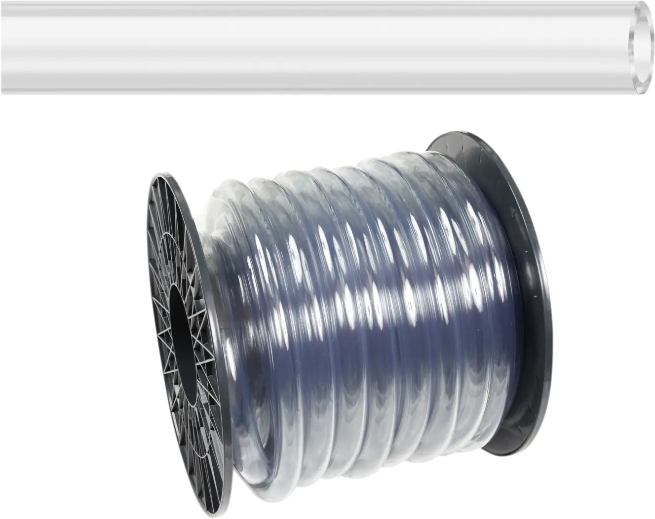 Weich-PVC-Schlauch transparent Ø 25 mm, Wandstärke 3 mm