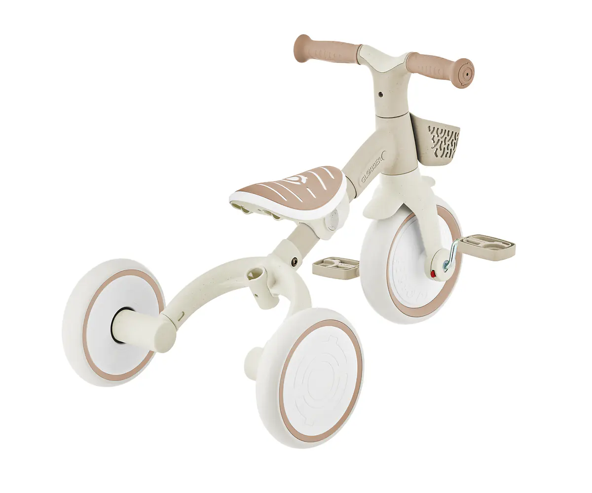 Globber Dreirad für Kinder Learning Trike 3-in-1 Plus Eco taupe