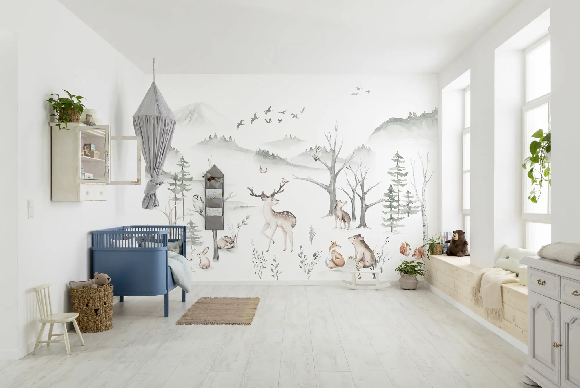 Komar Vlies Fototapete Cozy Woods 400 x 280 cm 