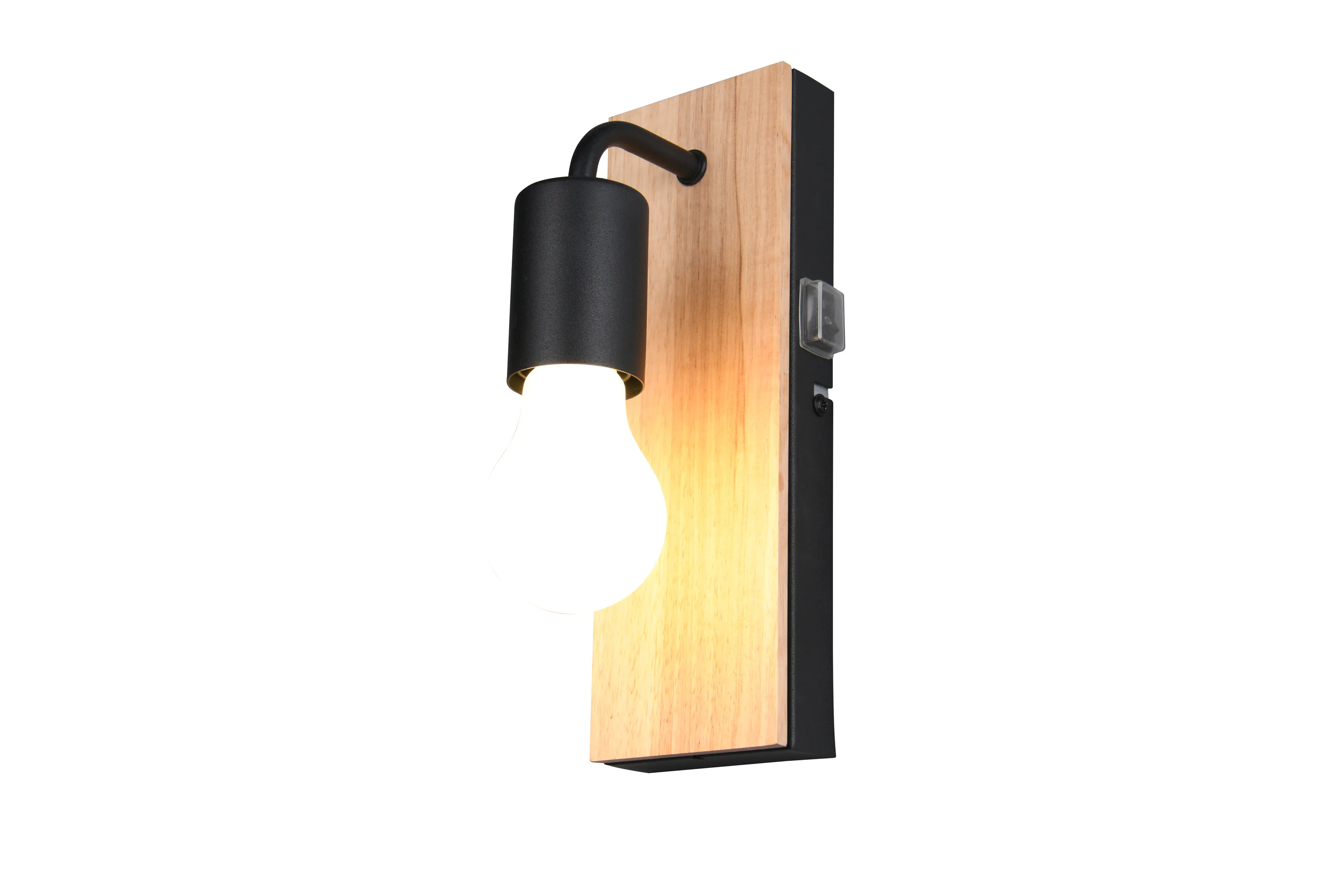 Trio Wandleuchte Artturo holzfarbig E27