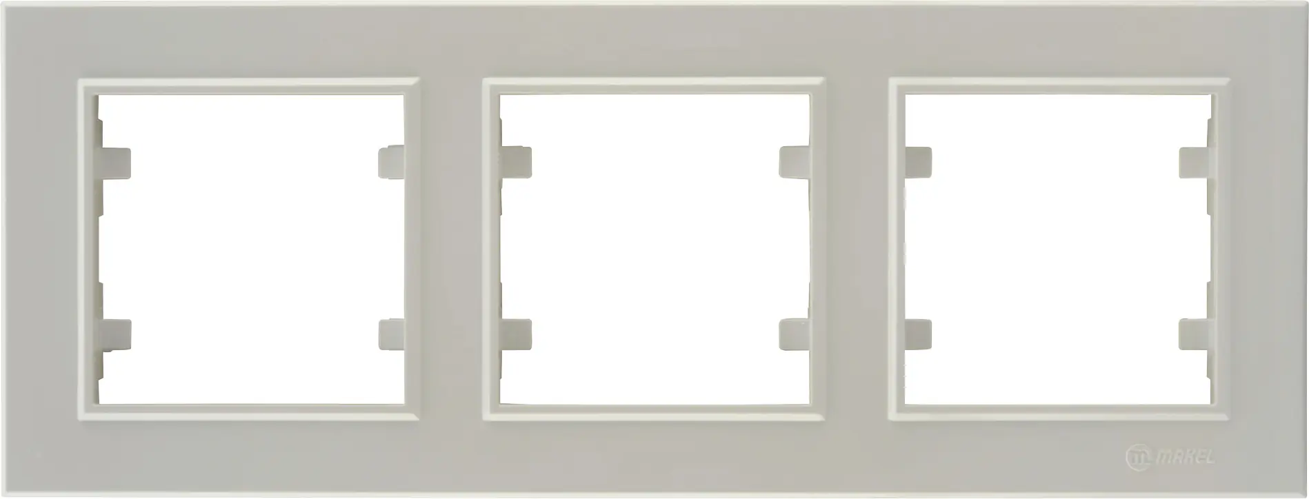 Unitec Abdeckrahmen 3-fach ultraweiß, Serie Karea Unitec Abdeckrahmen 3-fach ultraweiß, Serie Karea