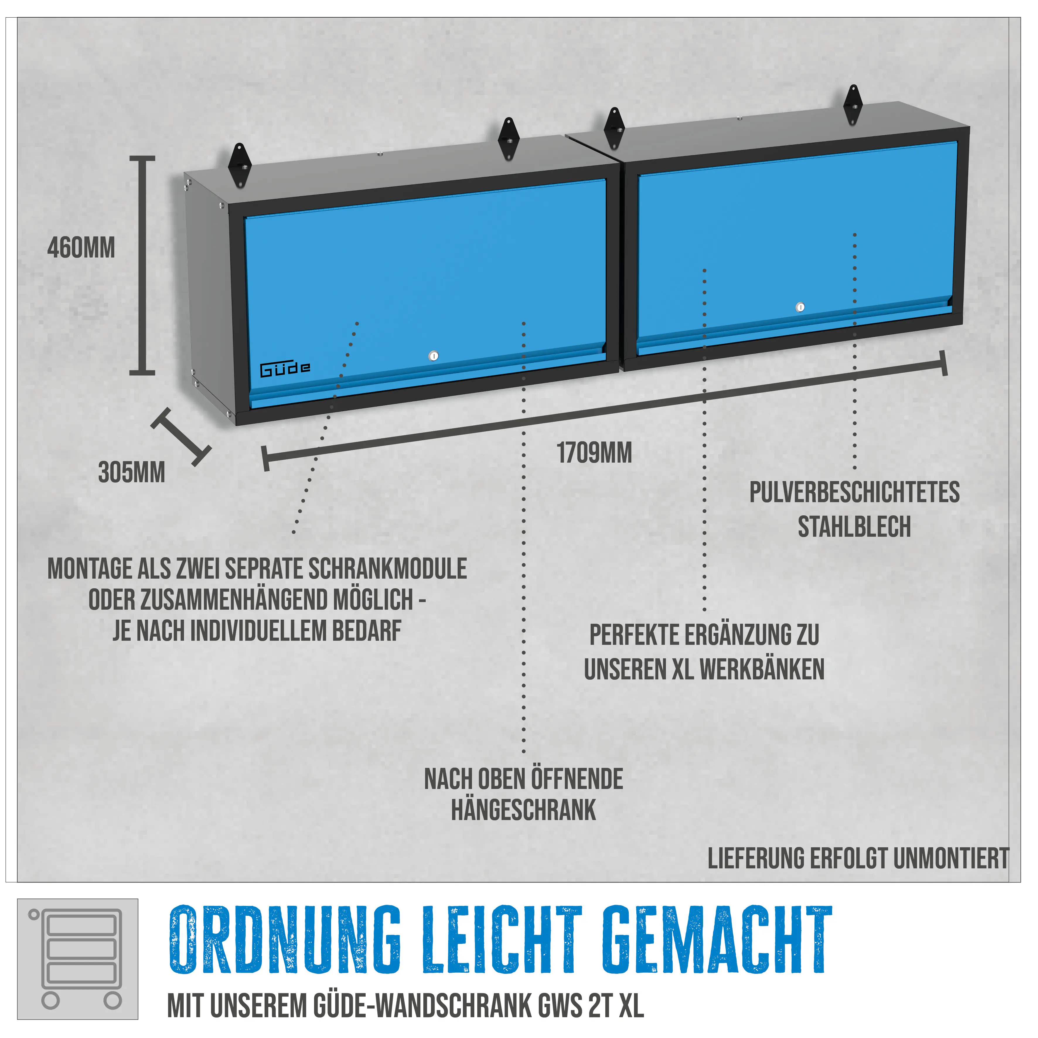 Güde Wandschrank GWS 2T XL