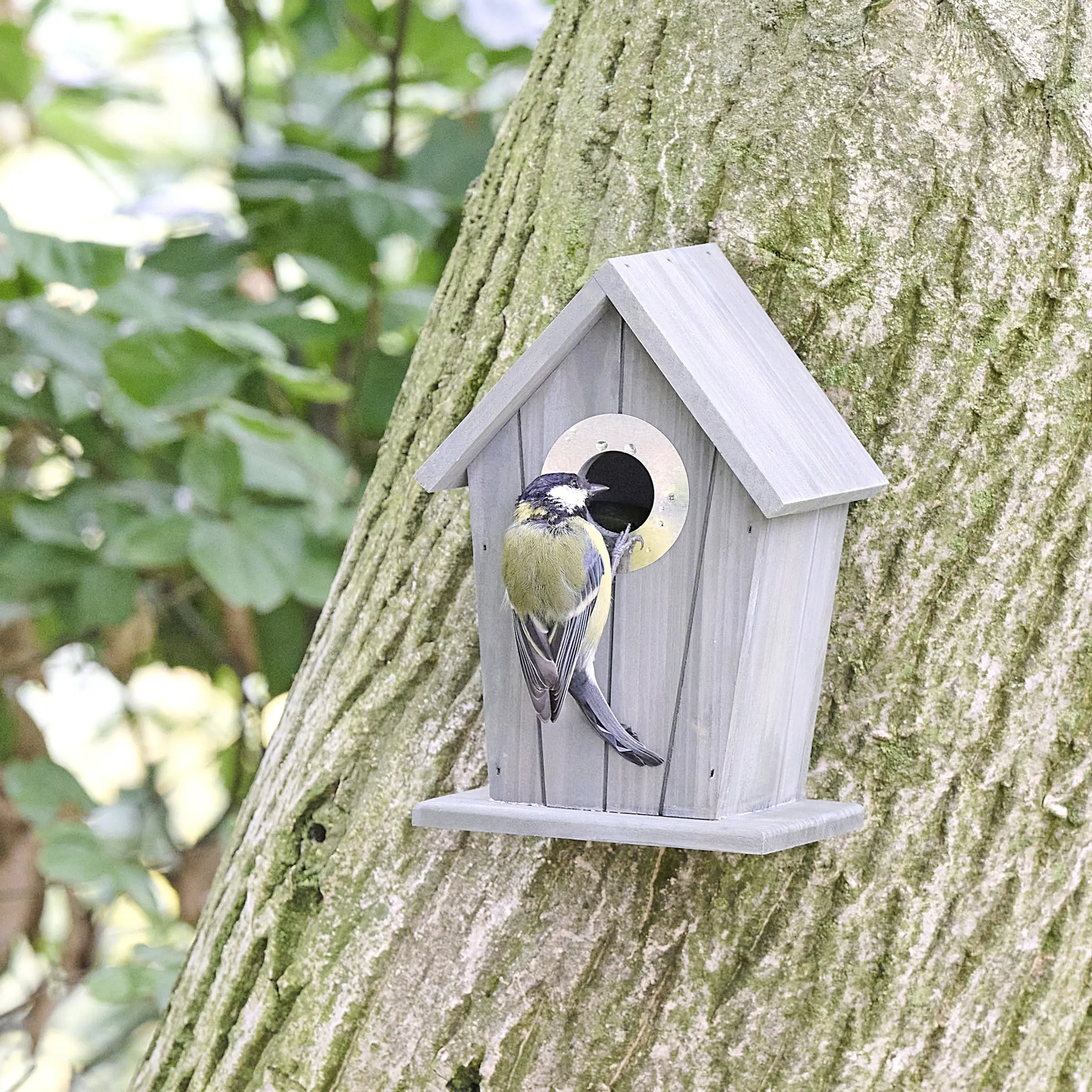 CJ Wildbird Nistkasten Cabin 22 x 15 cm grau