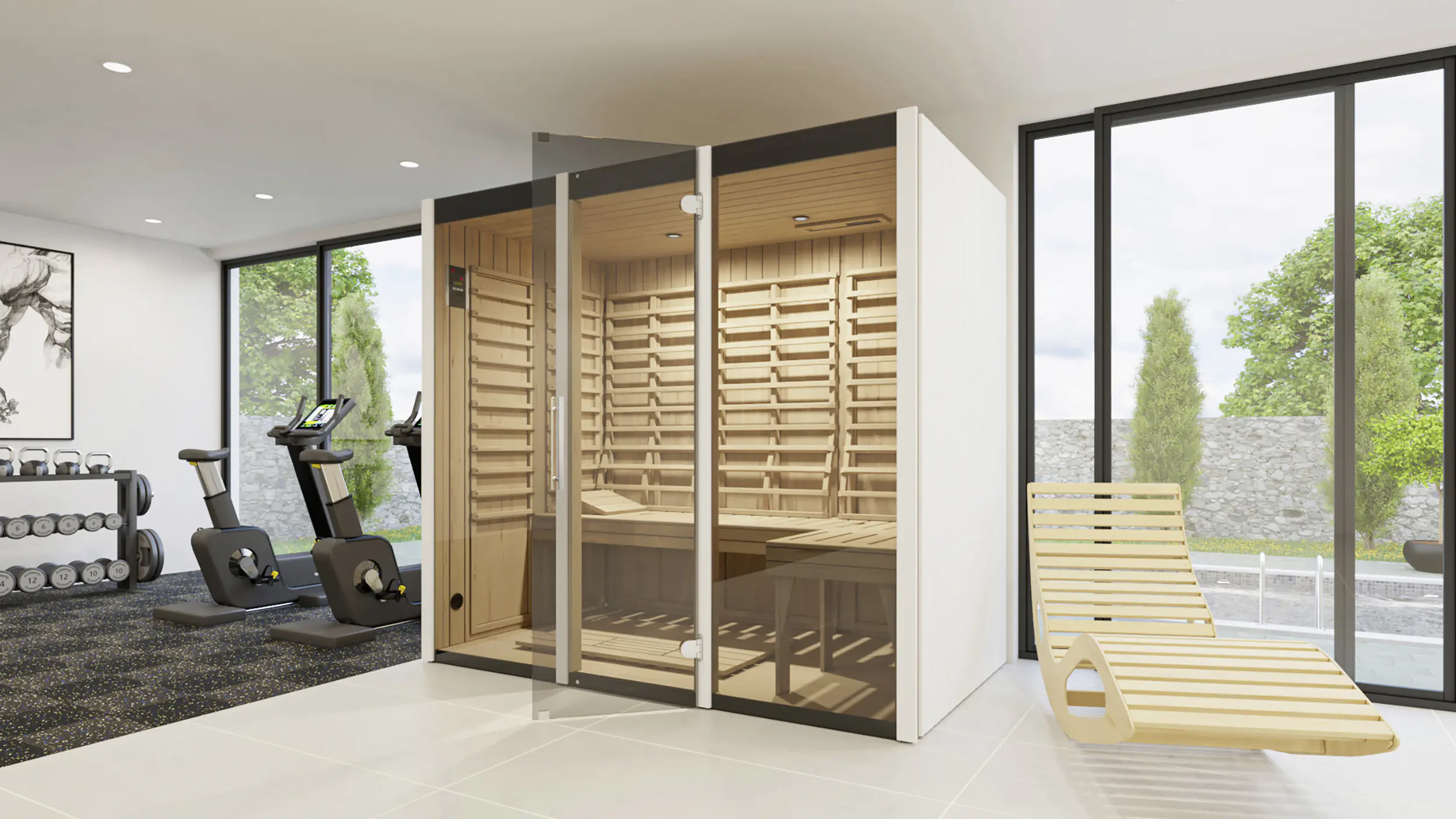 Weka Infrarotkabine OSBY 2 3600 Watt Weka Infrarotkabine OSBY 2 3600 Watt