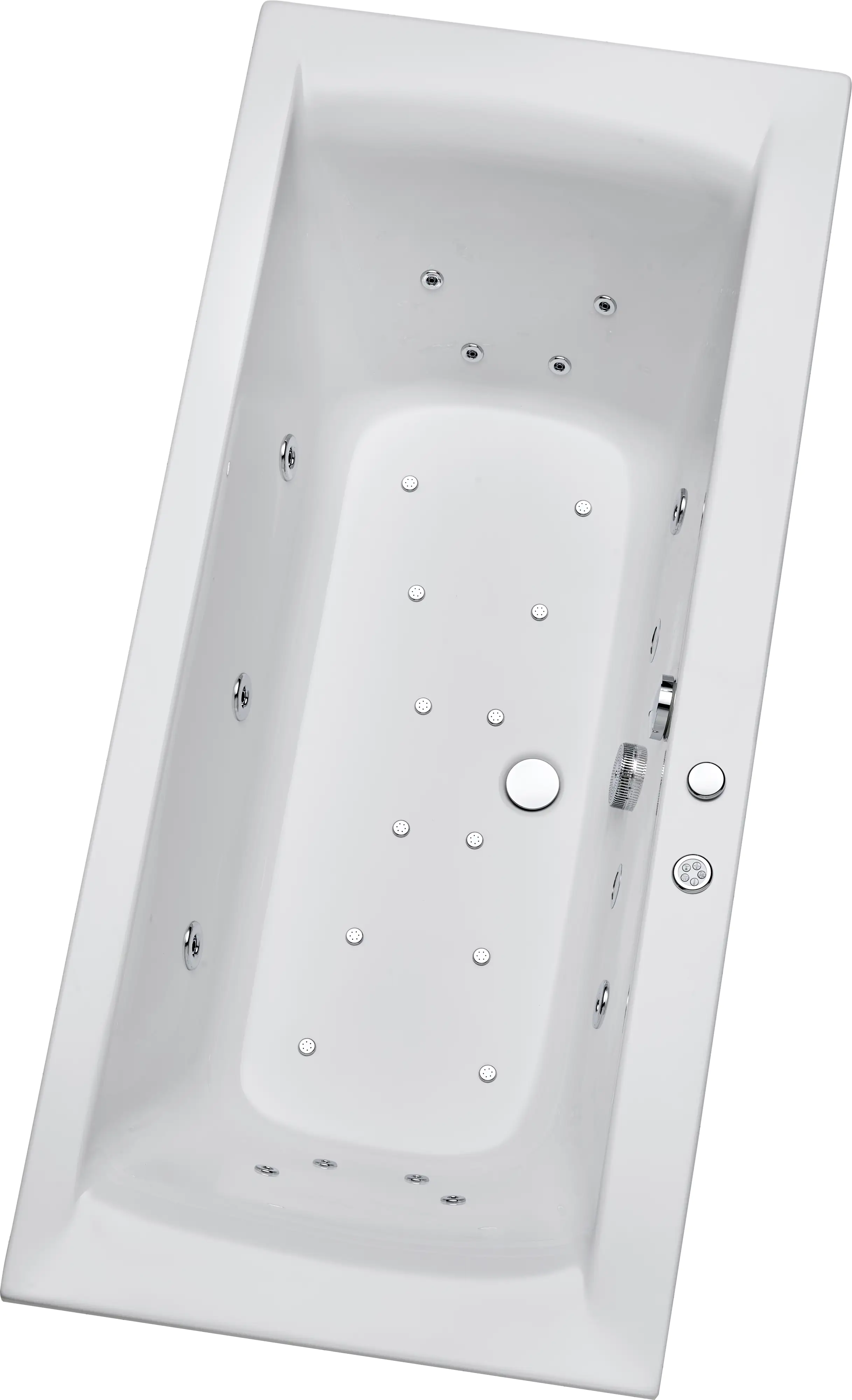 Ottofond Whirlpool-Komplettset Rosa 180 x 80 cm, weiß