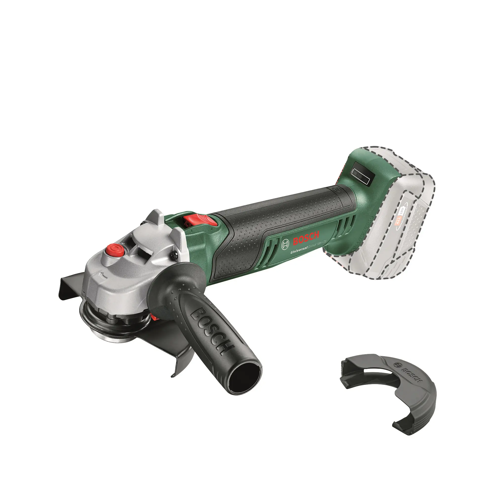 Bosch Akku-Winkelschleifer UniversalGrind 18V-75 Solo Bosch Akku-Winkelschleifer UniversalGrind 18V-75 Solo
