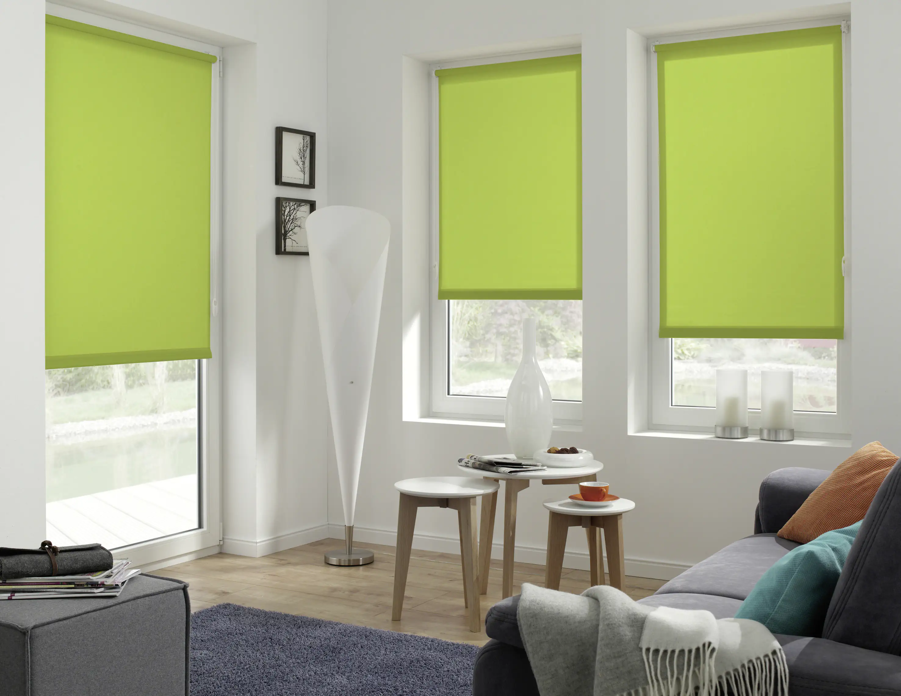 Gardinia Easyfix Rollo Uni apfel 60 x 150 cm